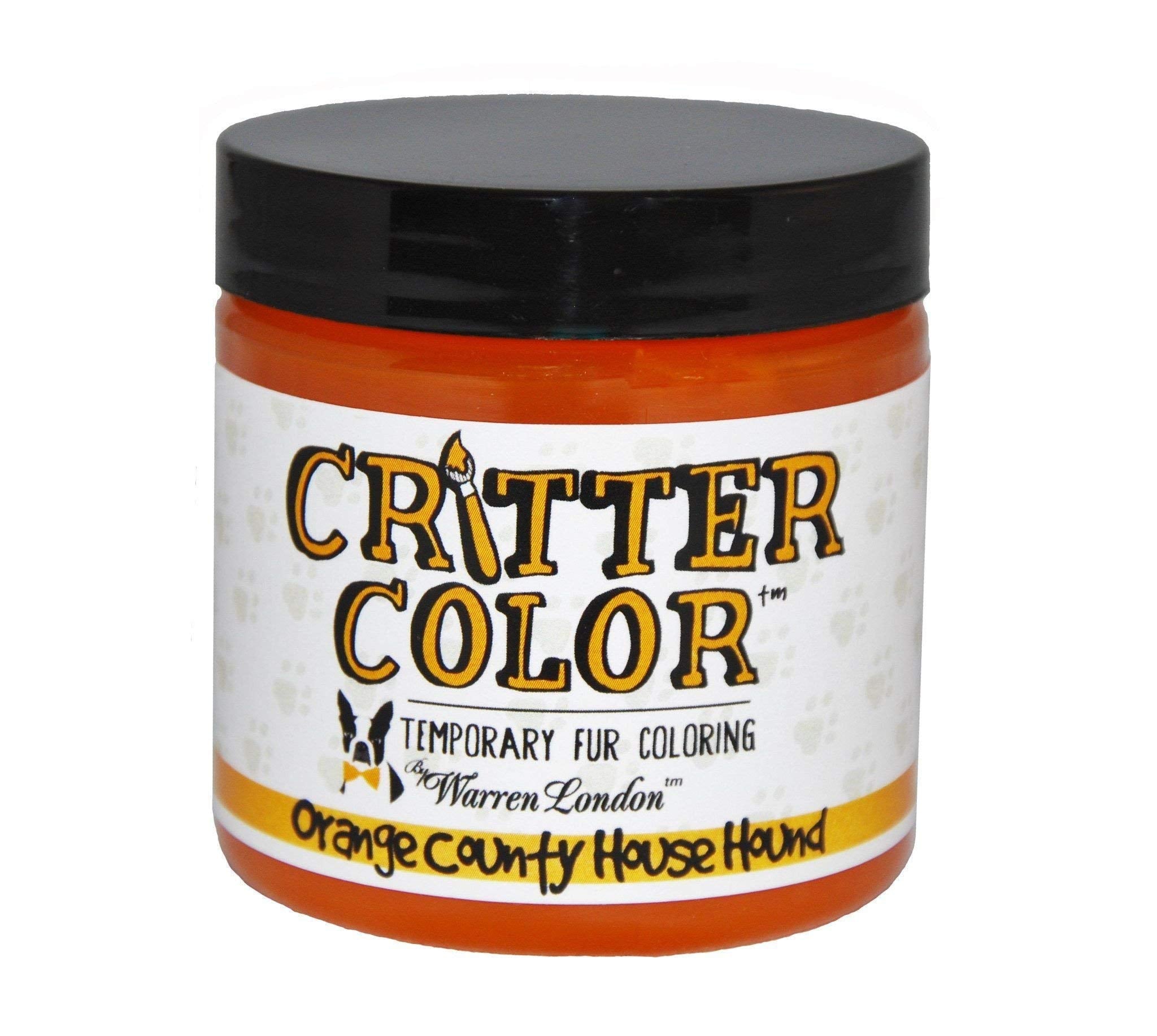 Warren London Critter Color Temporary Pet Fur Coloring Easy to Use- 7 Colors- Made in USA- Orange