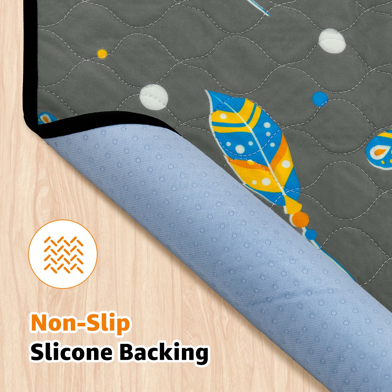 Washable Pee Pads For Dogs: Lagre Reusable Pee Pads For Dogs, Waterproof & Leakproof Reusable Puppy Pad, Non-Slip Whelping Pee P