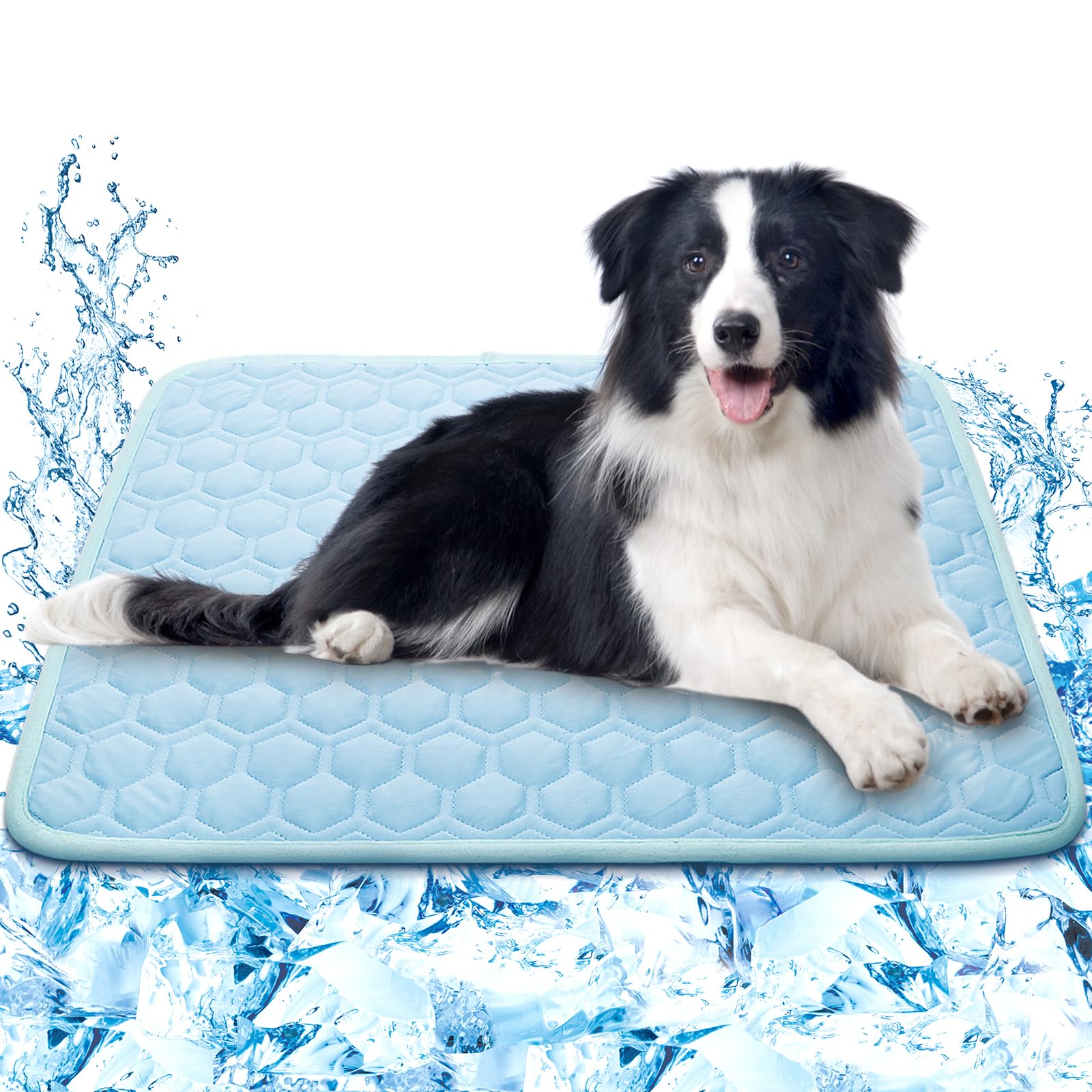 Sisrol Upgrade Self-Cooling Mat For Dogs & Cats - Washable Pet Cooling Pad, Foldable Dog Cooling Mat Pet Cool Blanket For Indoor