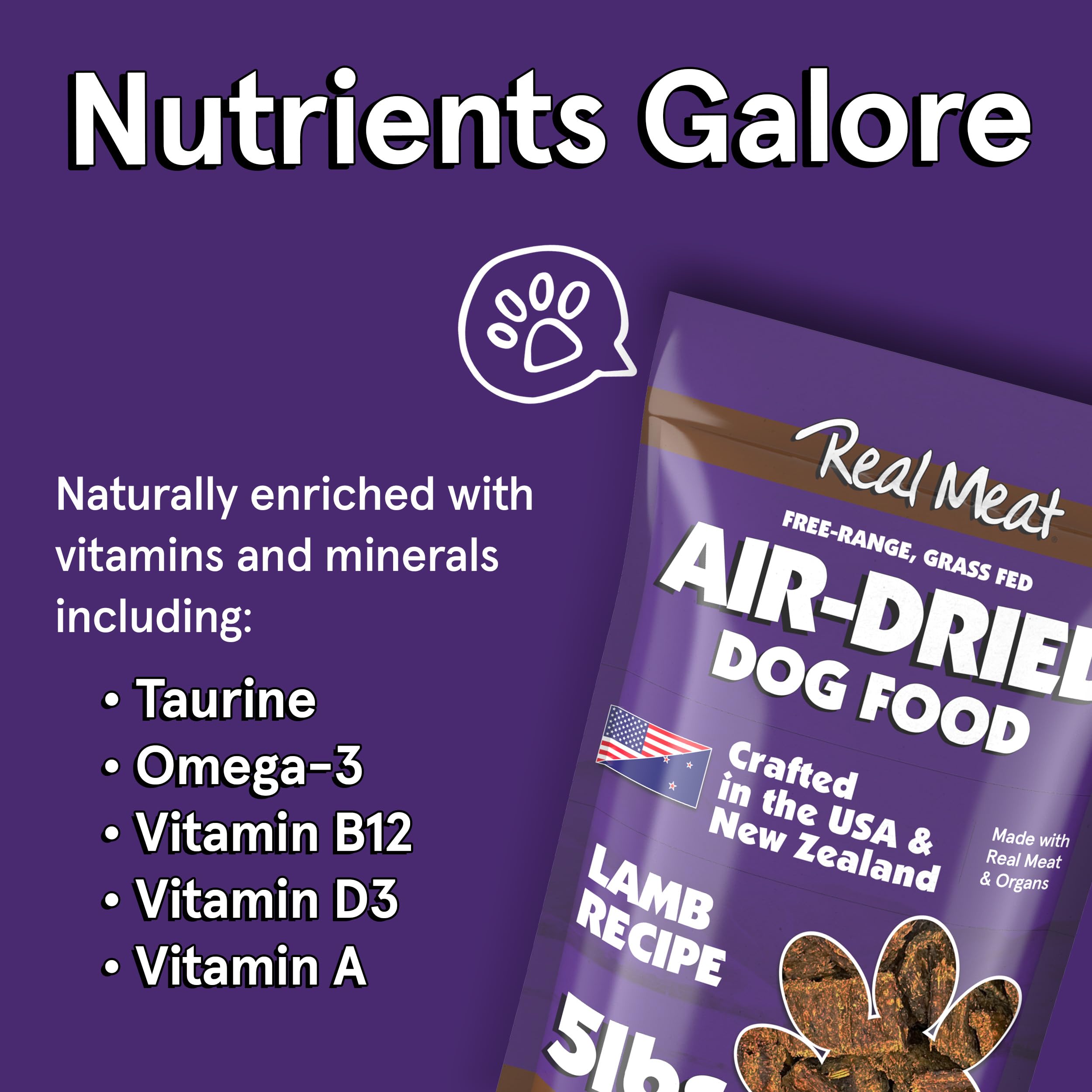 TRMC Real Meat Air-Dried 5lb Lamb Dog Food (5lb-LDF)