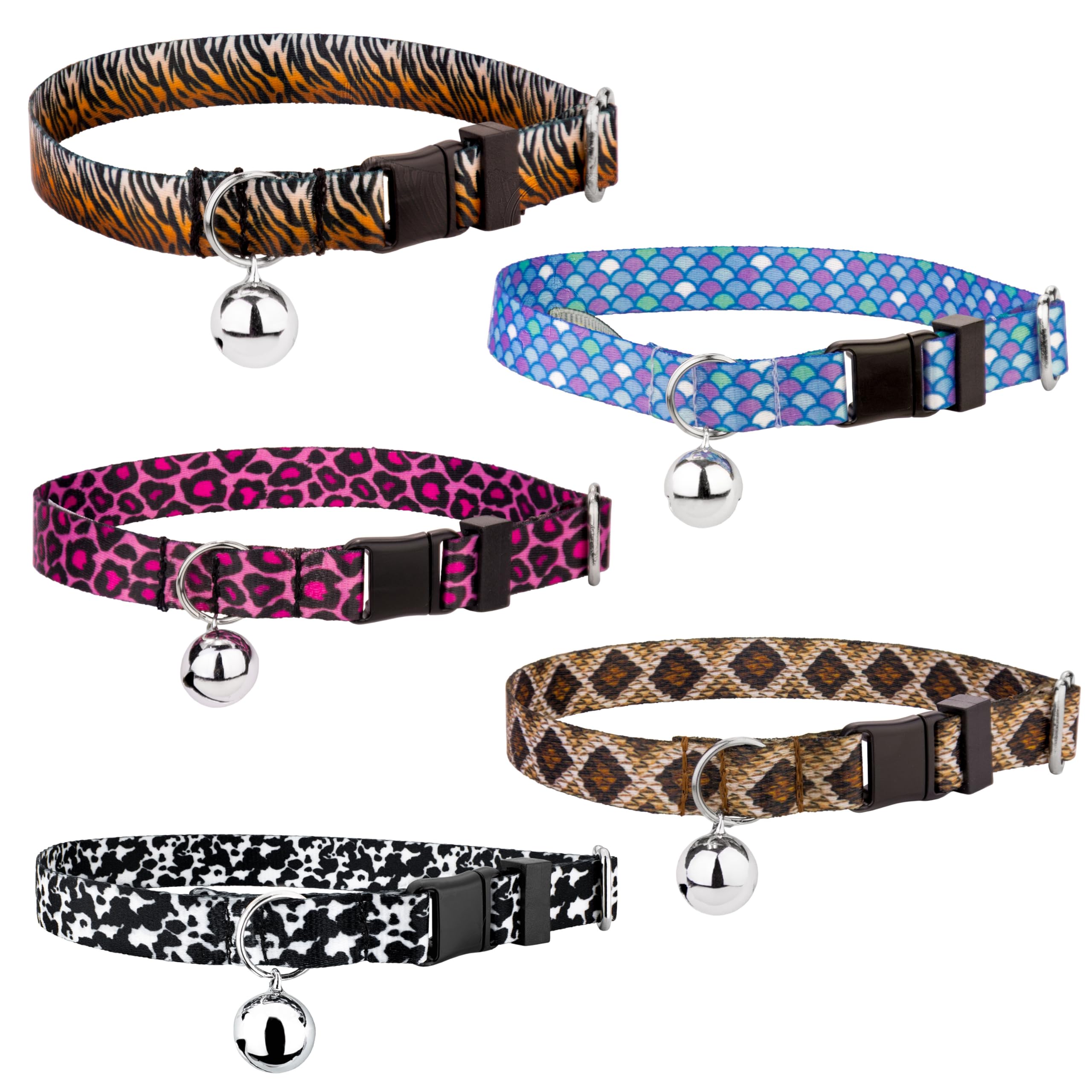 Country Brook Petz - Cheetah Cat Collar - Animal Prints Collection Featuring Wild Designs