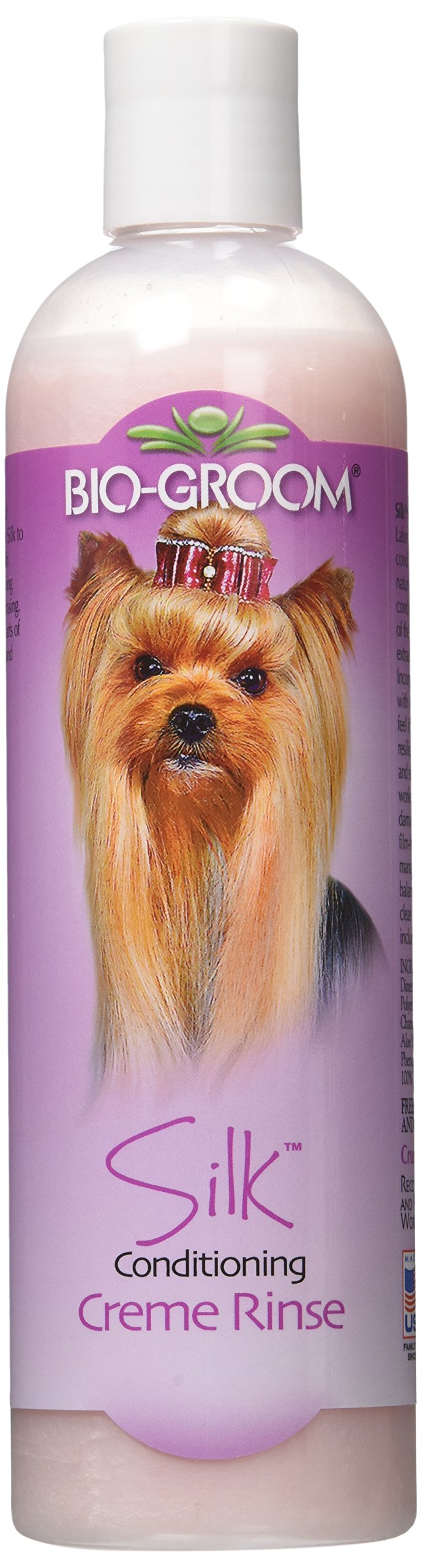 Bio-Groom Silk Creme Rinse Dog Conditioner - Conditioner For Dogs, Puppy Conditioner, Dog Conditioner Detangler, Dog Hair Conditioner - 12 Fl Oz 1-Pack