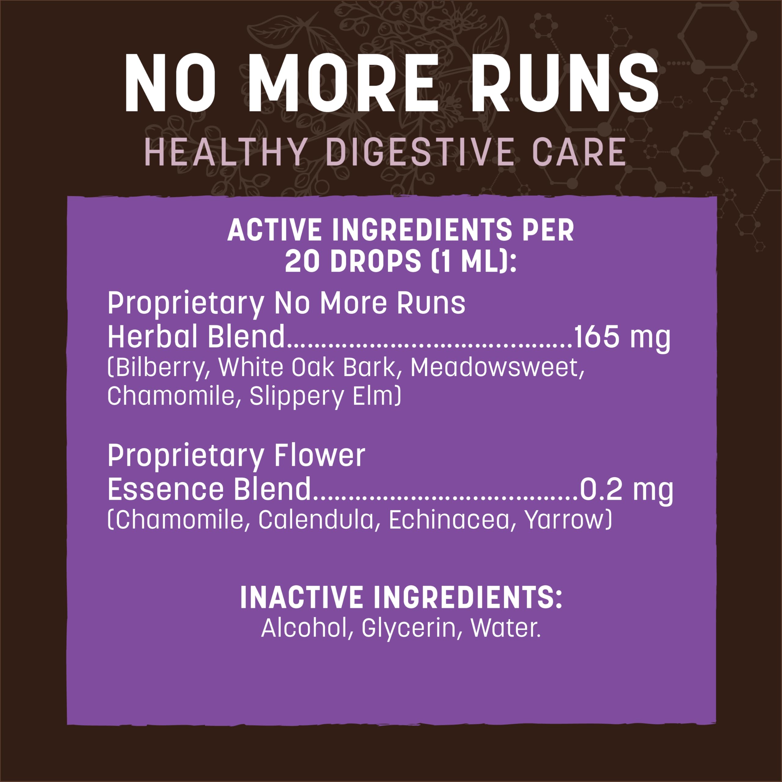 EARTH ANIMAL Herbal Remedies No More Runs, 2 oz - Effective Natural Solution for Digestive Health