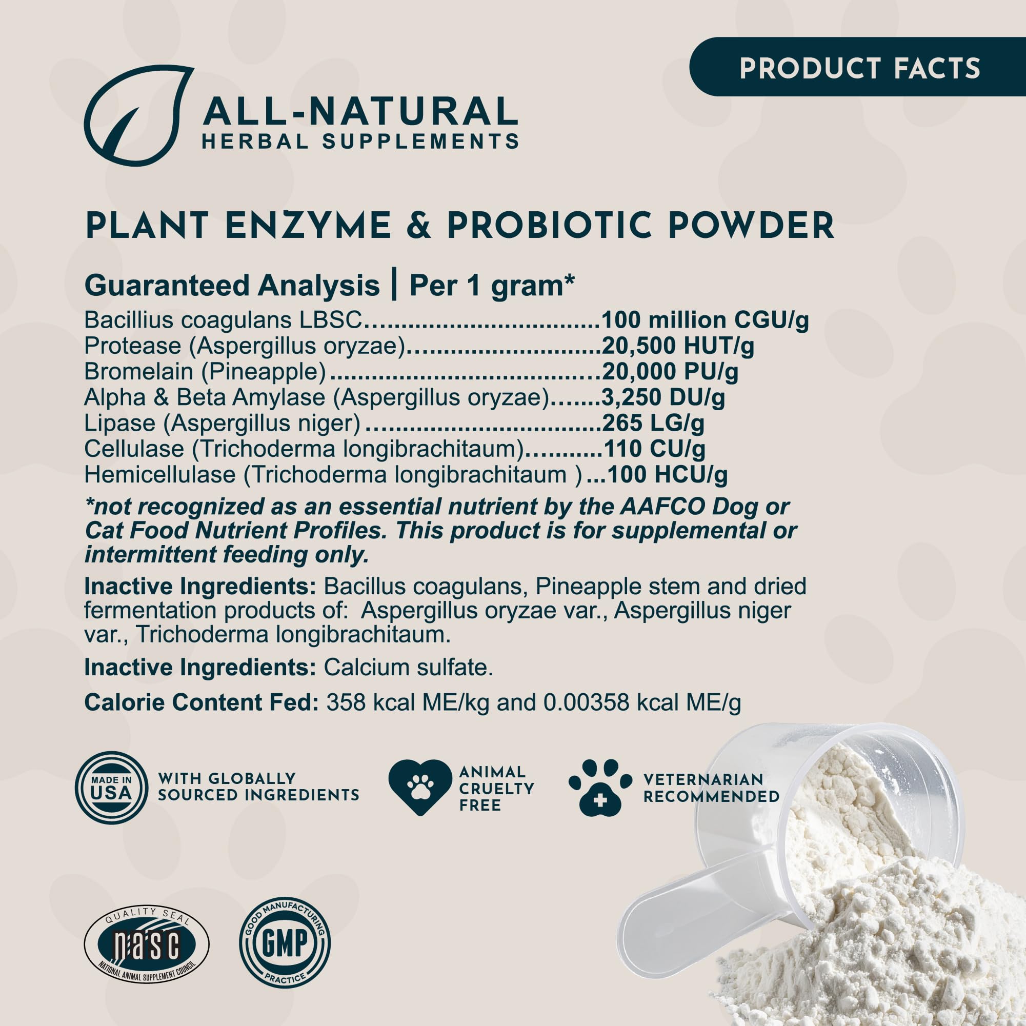 Animal Essential Plant Enzyme With Probiotics, 100 Gram