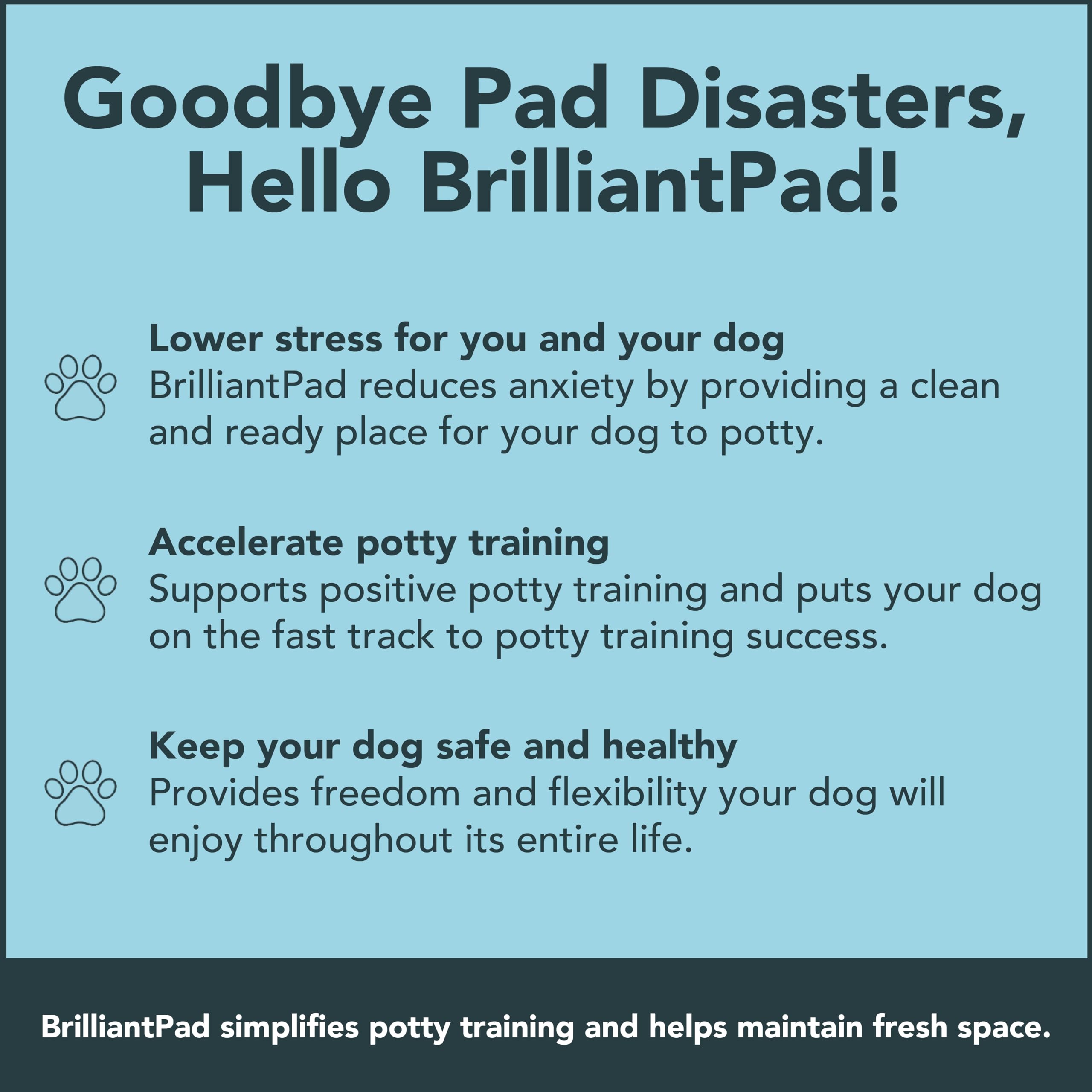 BrilliantPad Smart Indoor Dog Potty for Small Pets | Self Cleaning with Odor Control, AI Health Monitoring, Puppy Training Alter