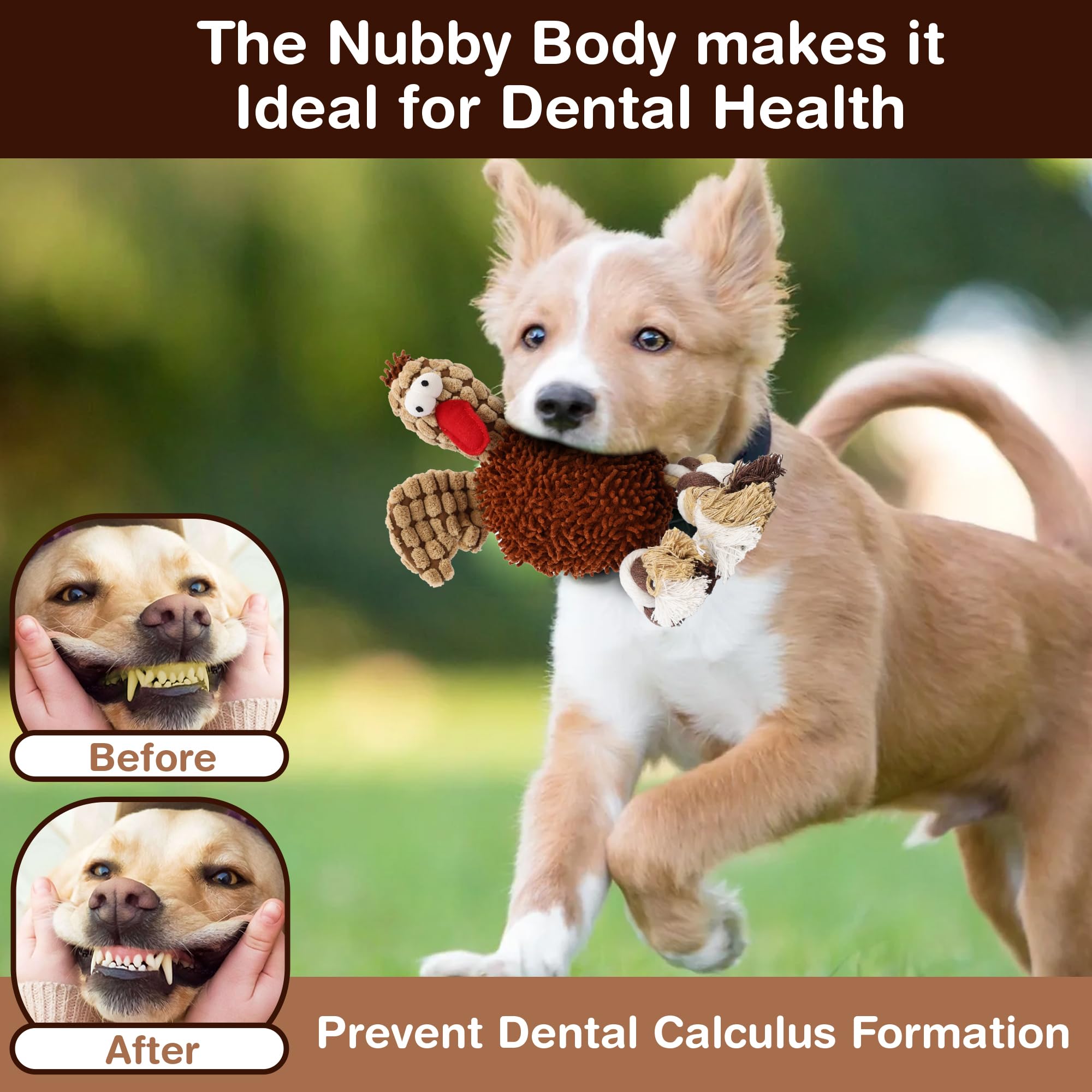 Ethical Pets Gigglers Chicken Dog Toy, 12-Inch, Assorted