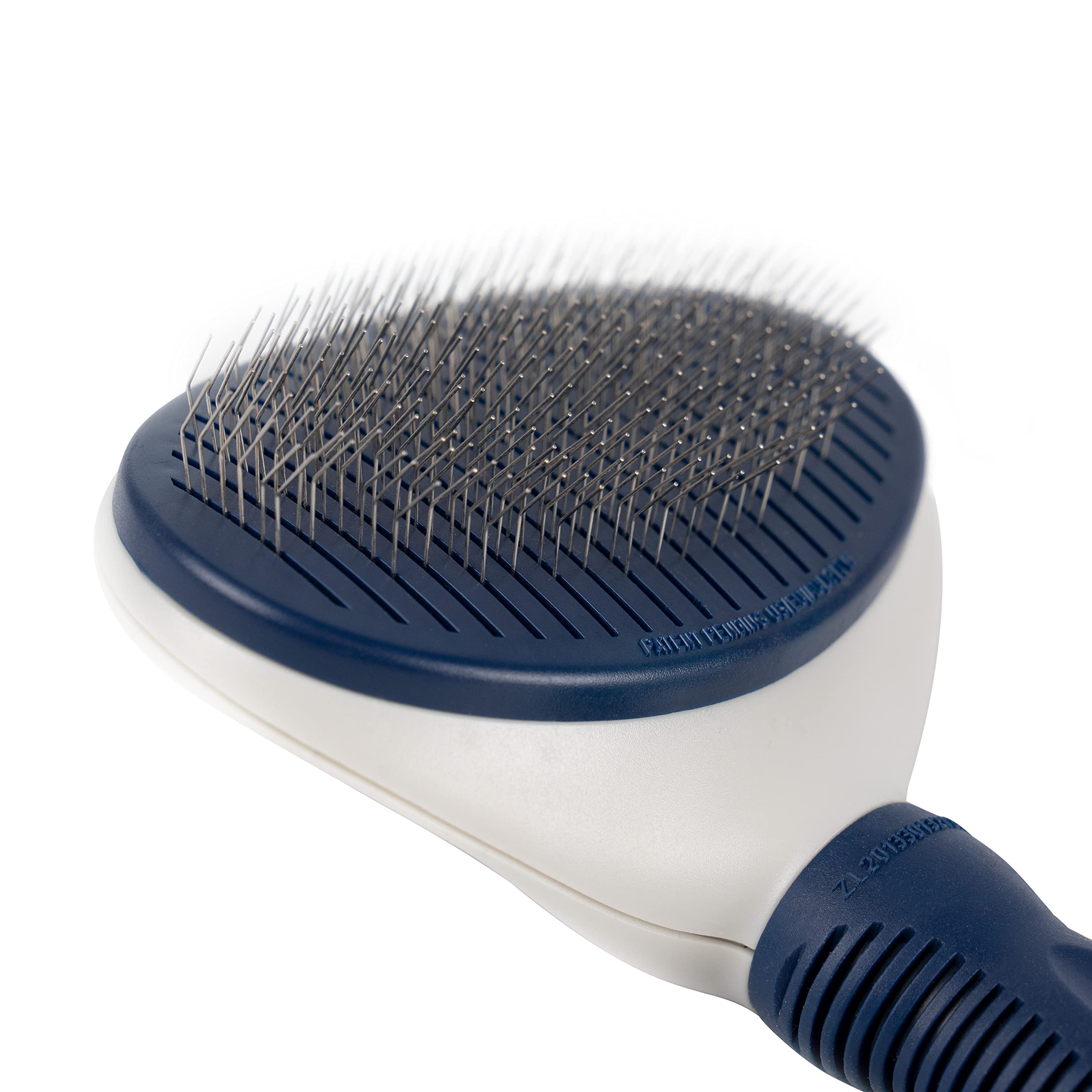 Furreal Dog Grooming Brush - Large Self-Cleaning Slicker For Medium & Long Coats | Removes Loose Hair And Untangles Mats