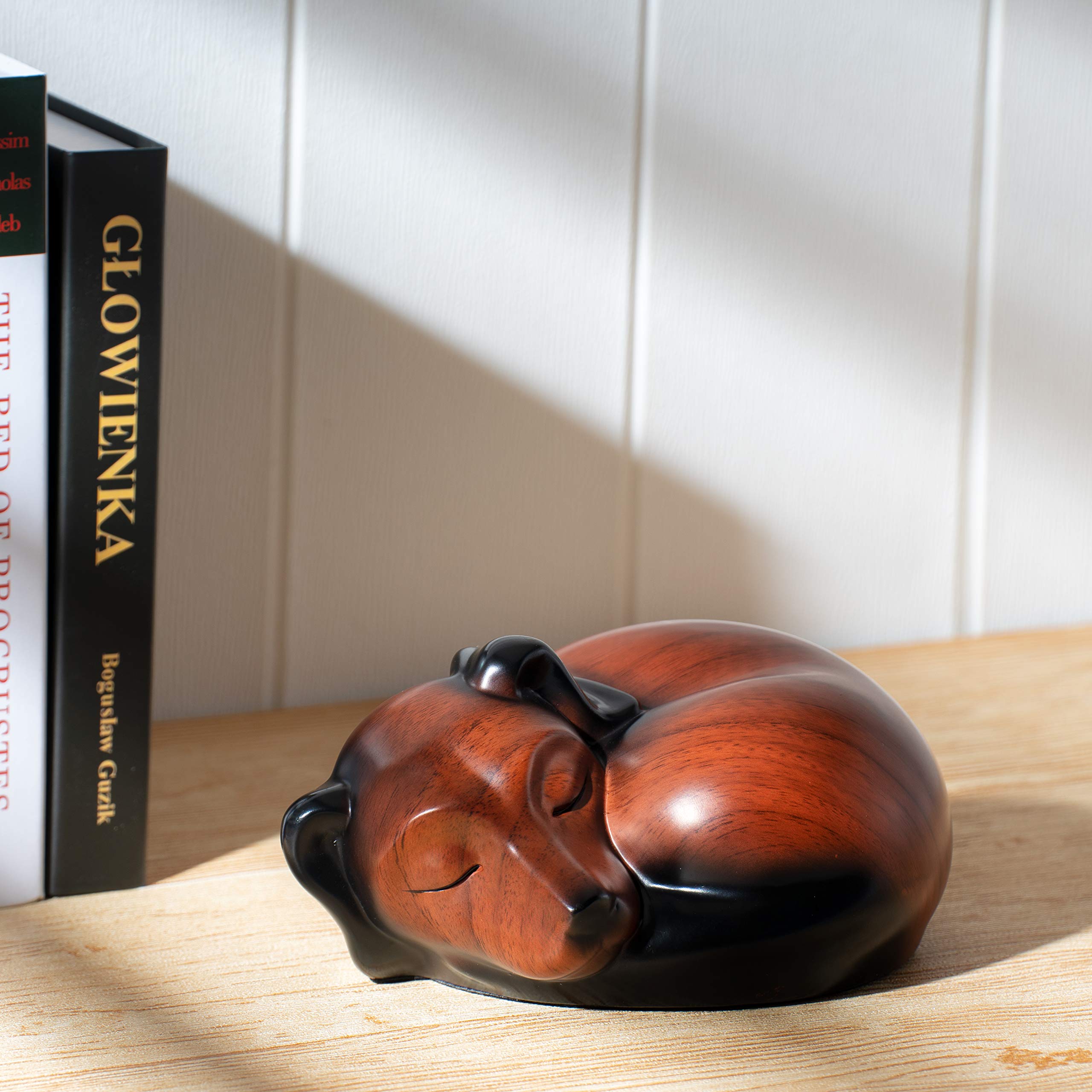 Kriss Art Pet Urns,Sleeping Resin Cremation Dog Urn, Dog Urns For Ashes, Small Animal Urn