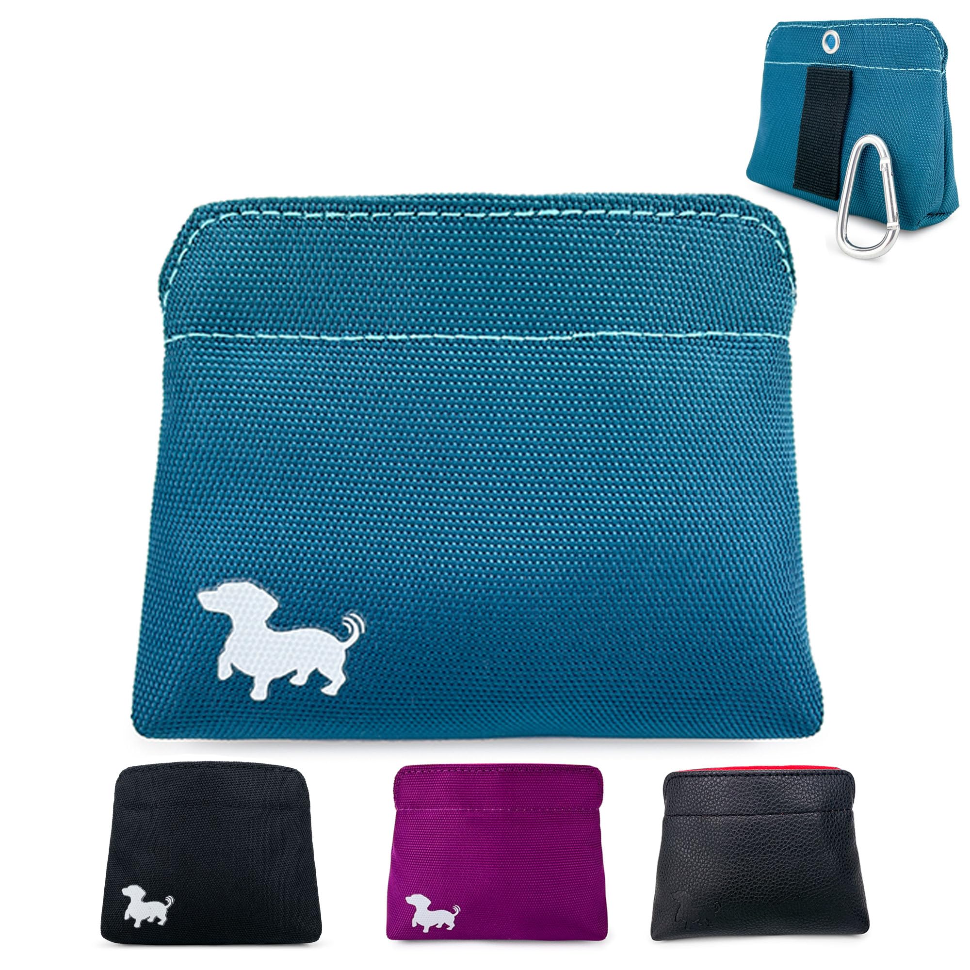 Swaggly Pocket Sized Dog Treat Pouch - Treat Pouches for Pet Training - Small Dog Treat Pouch with Magnetic Closure - Dog Walkin
