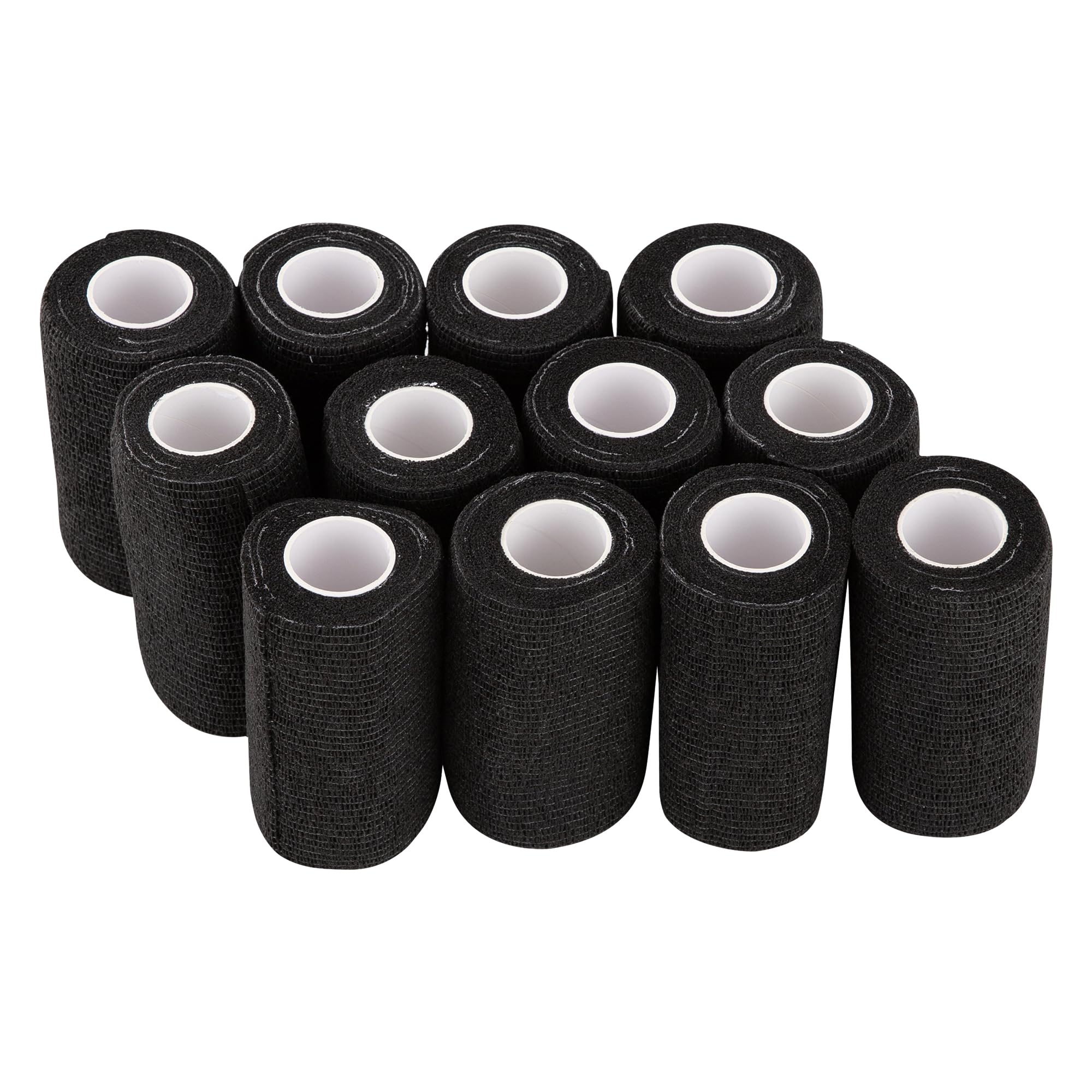 PHYTOP 12 Rolls Self Adhesive Bandage Wrap, Cohesive Bandage 4 inches x 5 Yards, Sports Wrap Tape, Also for Horses & Dogs as Bre