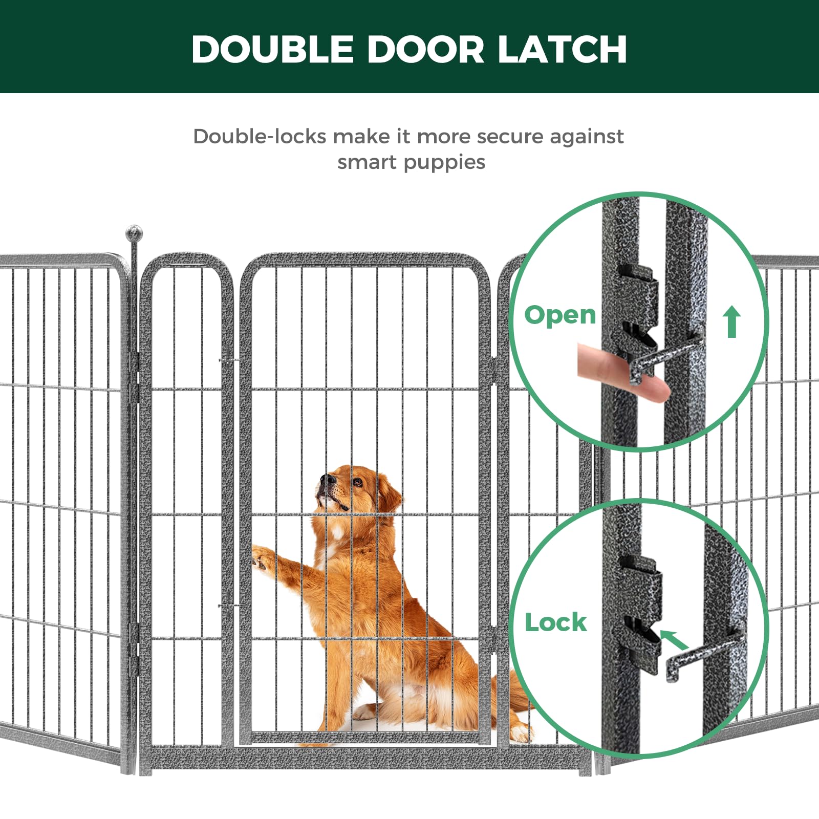 Fxw Aster Dog Playpen Designed For Yard, 16 Panels