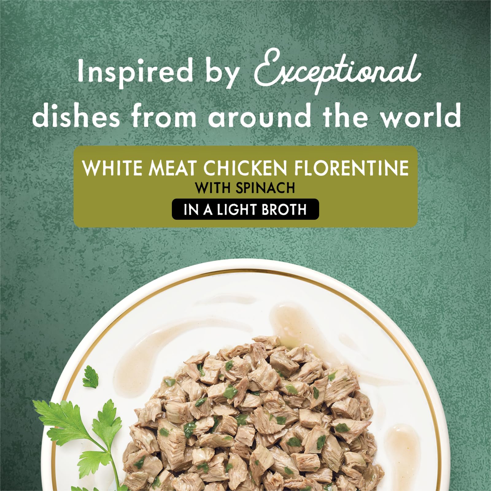 Fancy Feast PURINA Gravy Wet Cat Food, Medleys White Meat Chicken Florentine with Garden Greens - 3 oz. Can (Pack of 24)