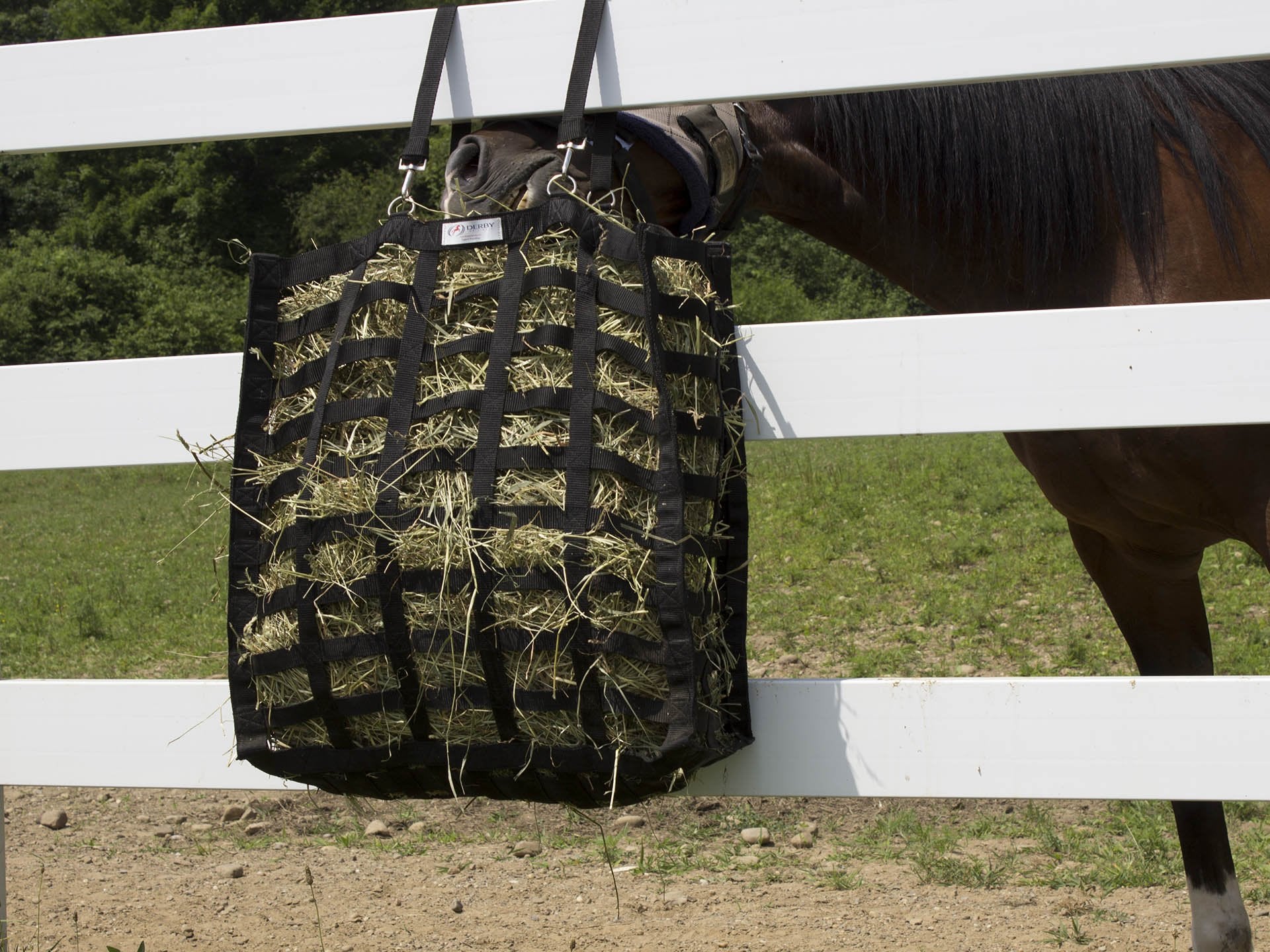 Derby Originals Supreme Patented Four Sided Slow Feed Horse Hay Bag With 1 Year Warranty