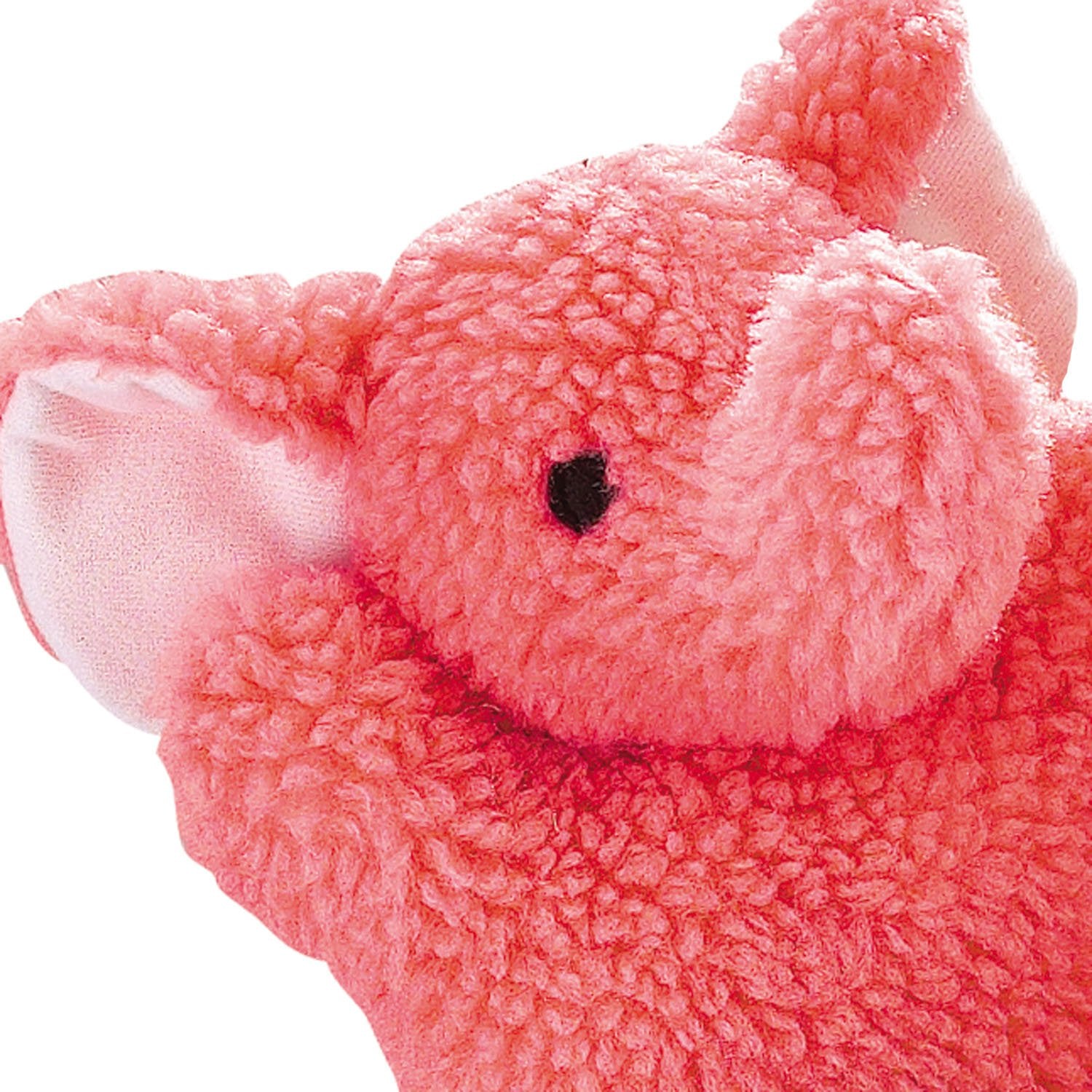 Zanies Cuddly Berber Baby Elephant Dog Toys, Pink 8-Inch