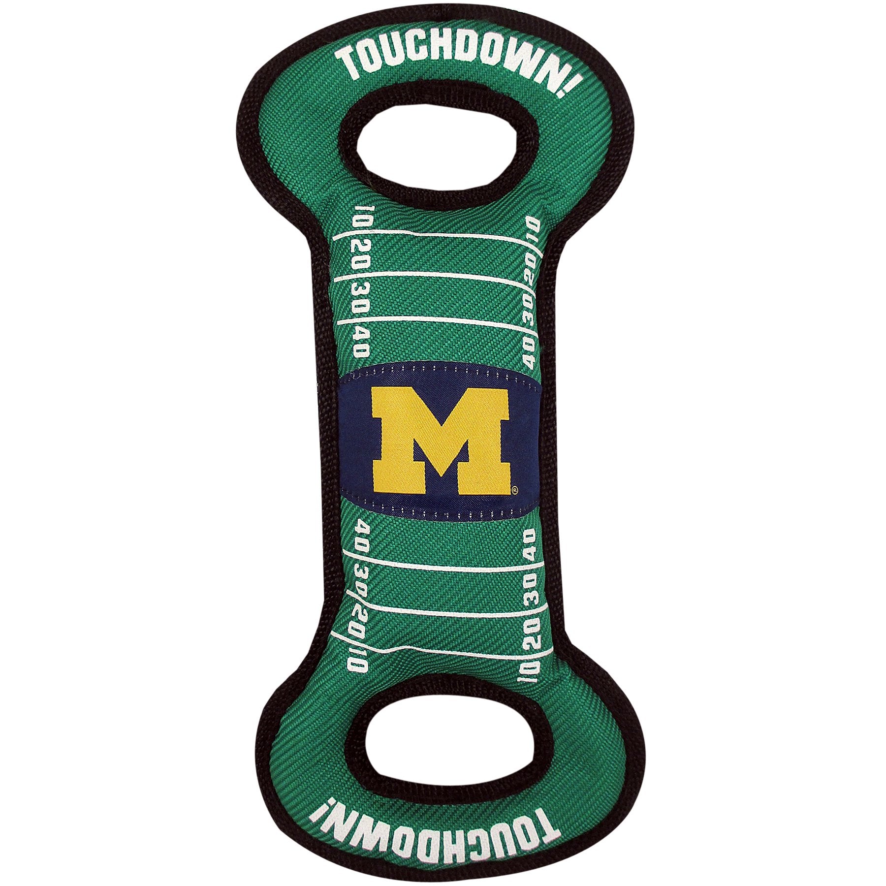 Pets First Ncaa Football Field Dog Toy With Squeaker. - Michigan Wolverines - For Tug, Toss, And Fetch. - Tough& Durable Pet Toy