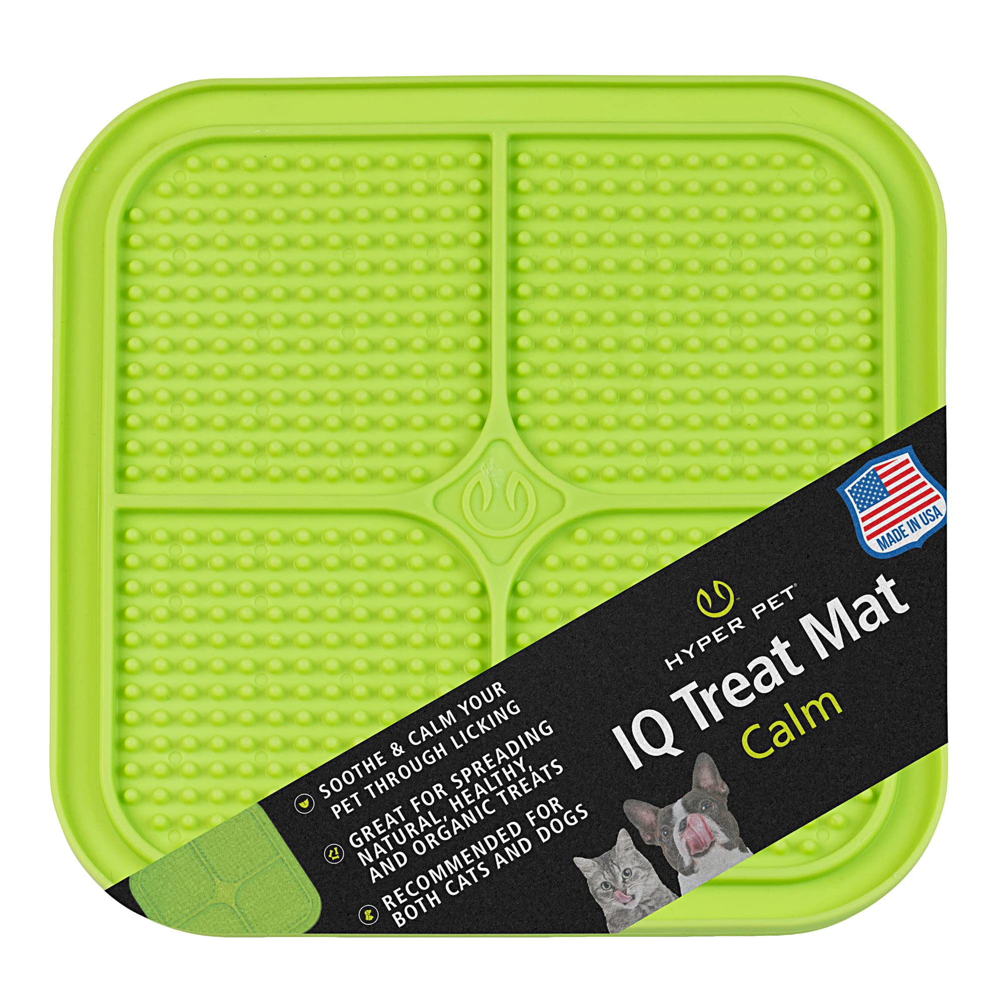 Hyper Pet IQ Treat Lick mat for Dogs, Dog Slow Feeder & Cat Lick mats | Great Alternative to Slow Feeder Bowls & Cat Feeders | P