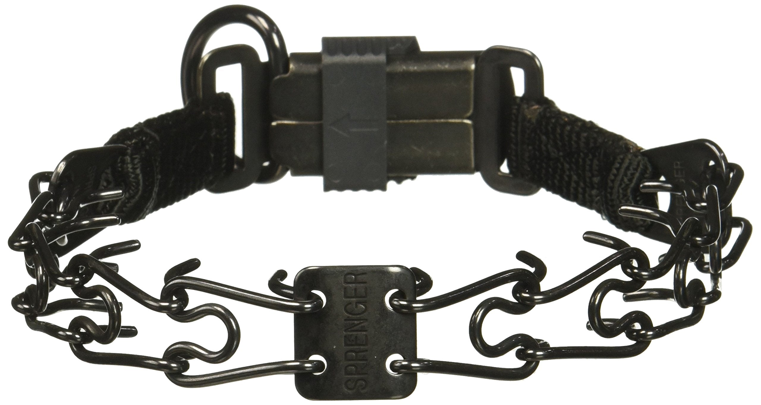 Herm Sprenger Black Stainless Steel 16' Prong Collar, One Size