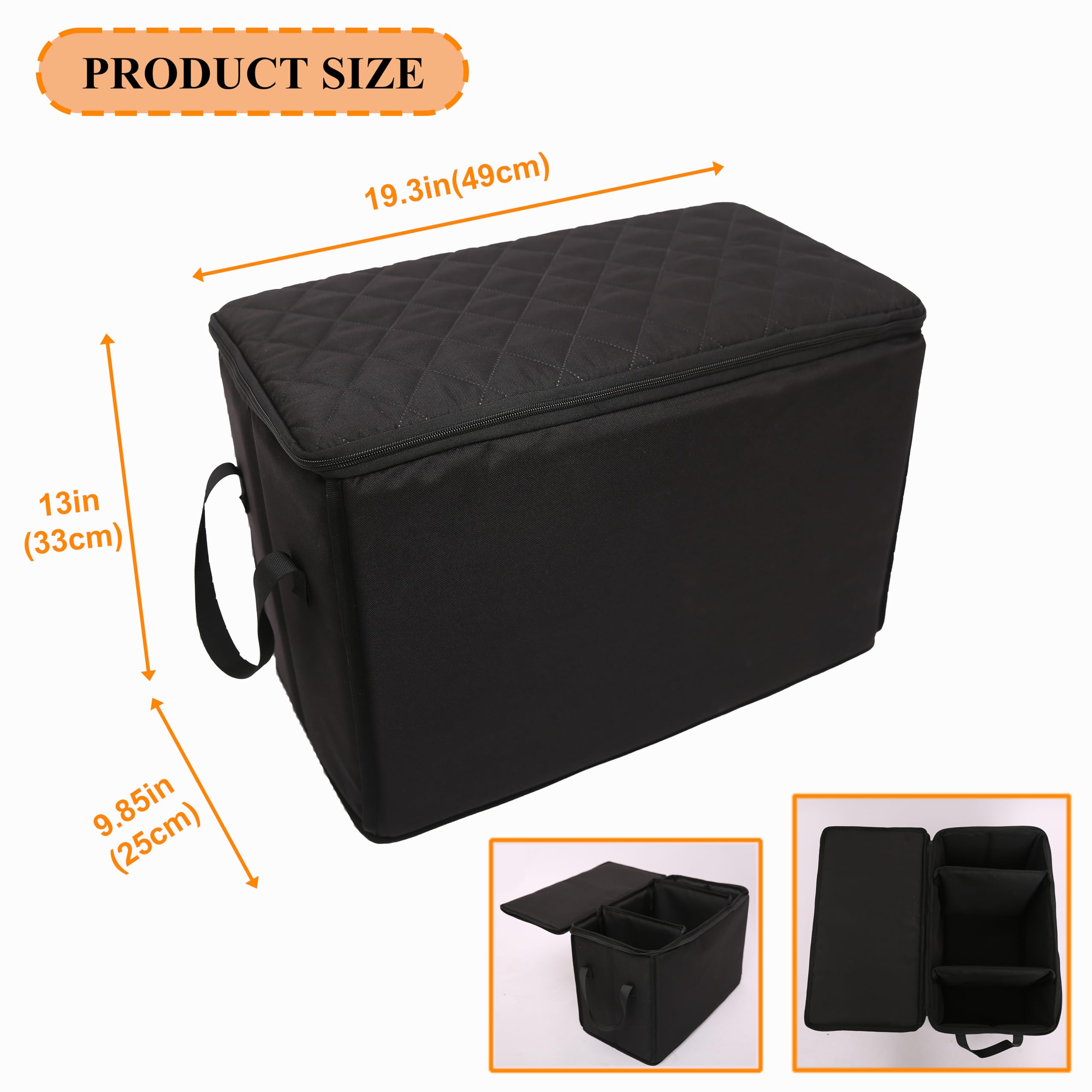 Dog Car Seat Extender With Storage, Suitable For Dogs Up To 200Lbs, Car Seat Gap Filler, Protect Dogs Not Fall Into The Floor Ar