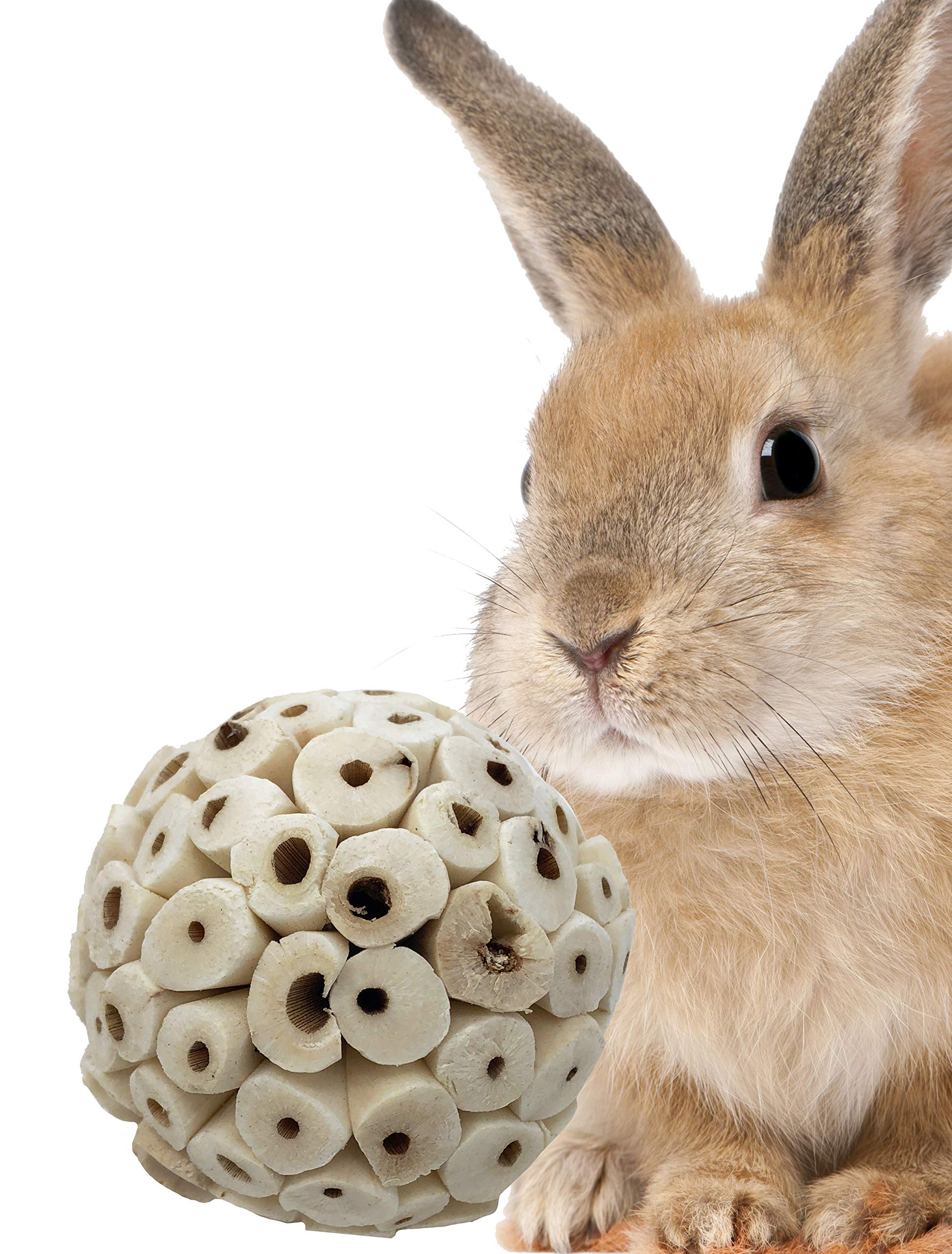 Bonka Bird Toys 1214 Pk3 All-Natural Sola Atta Balls, 3-Pack, 2' Diameter, Soft And Lightweight Chew And Foot Toys For Birds, Small Pets, And Diy Crafts, Safe For Parrots, Parakeets, And Cockatiels