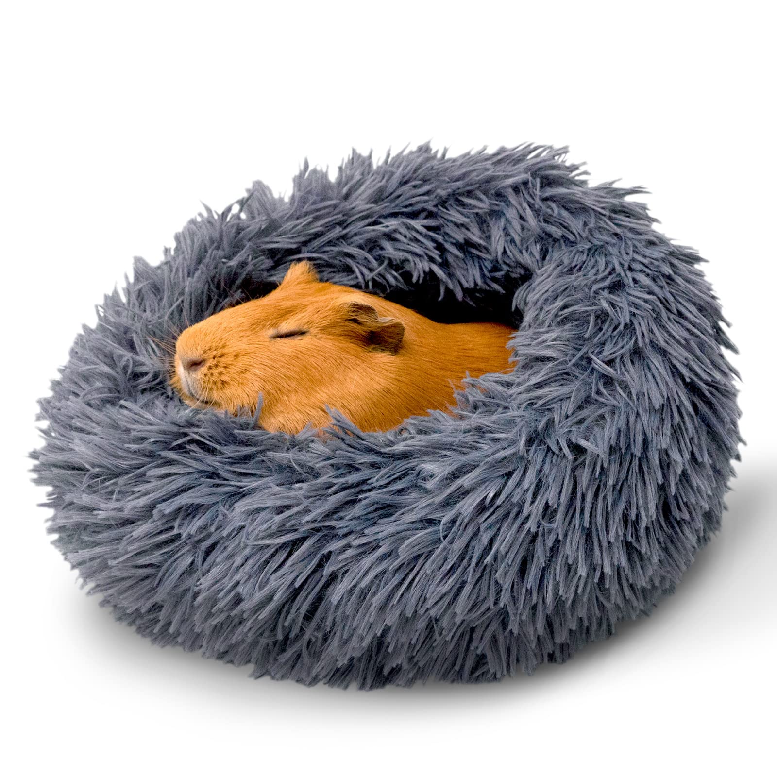 Paw Inspired Furr-O Burrowing Pet Bed For Guinea Pigs And Other Small Animals (Dark Gray)