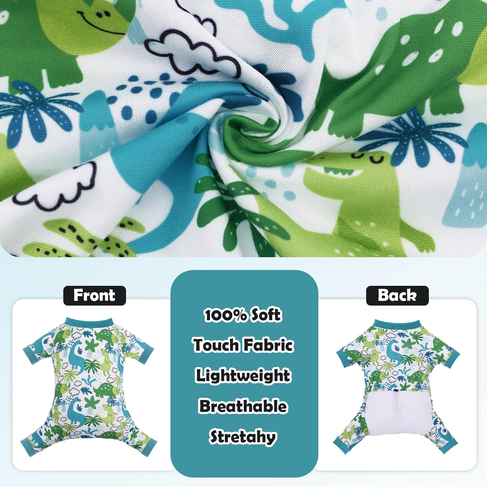 Cutebone Small Dog Pajamas Shirt Stretchy Summer Puppy Pjs Soft Cat Onesies Pet Clothes For Daily Wear Da27M