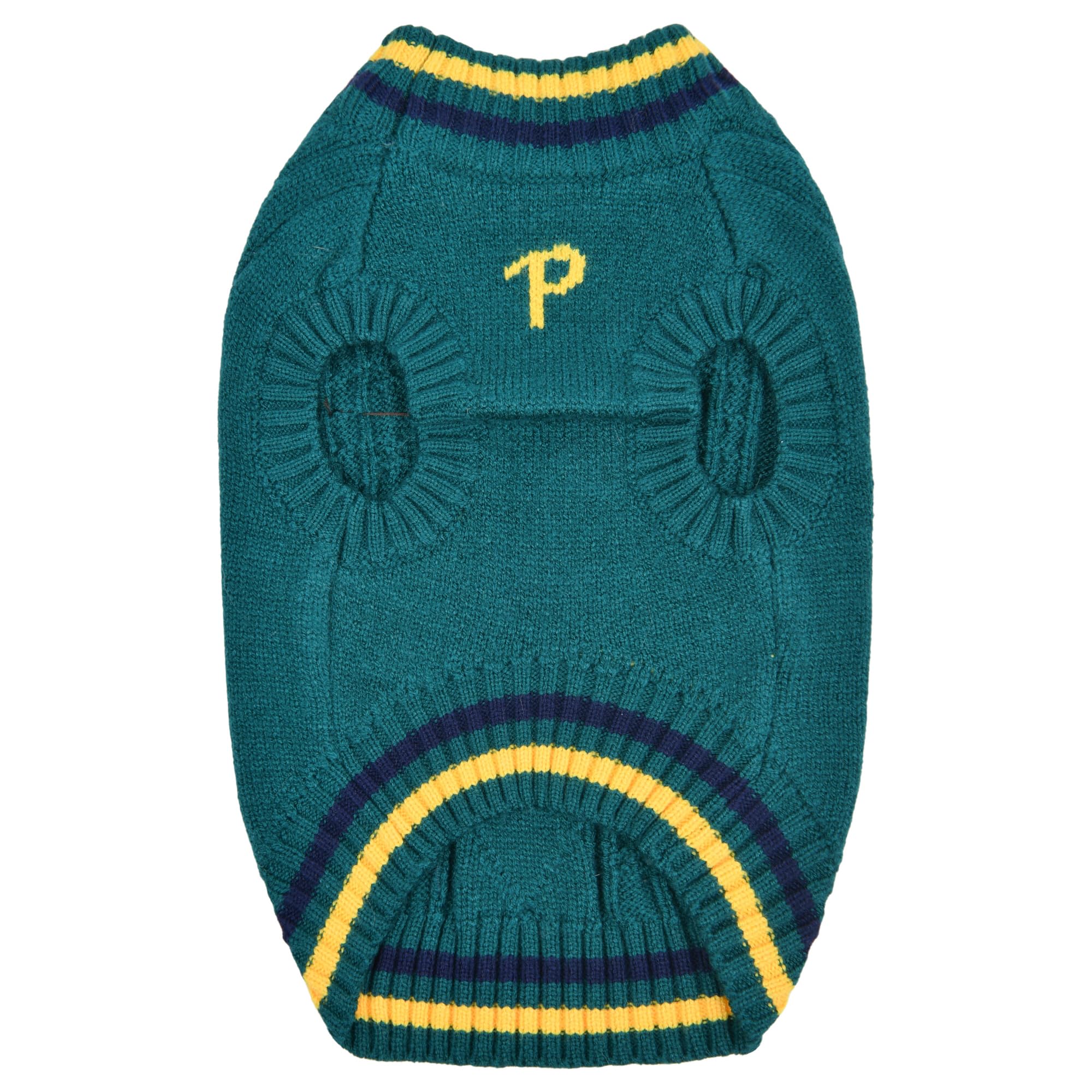 Puppia Joise Dog Knit Sweater Winter Season For Small And Medium Dogs, Green, Large