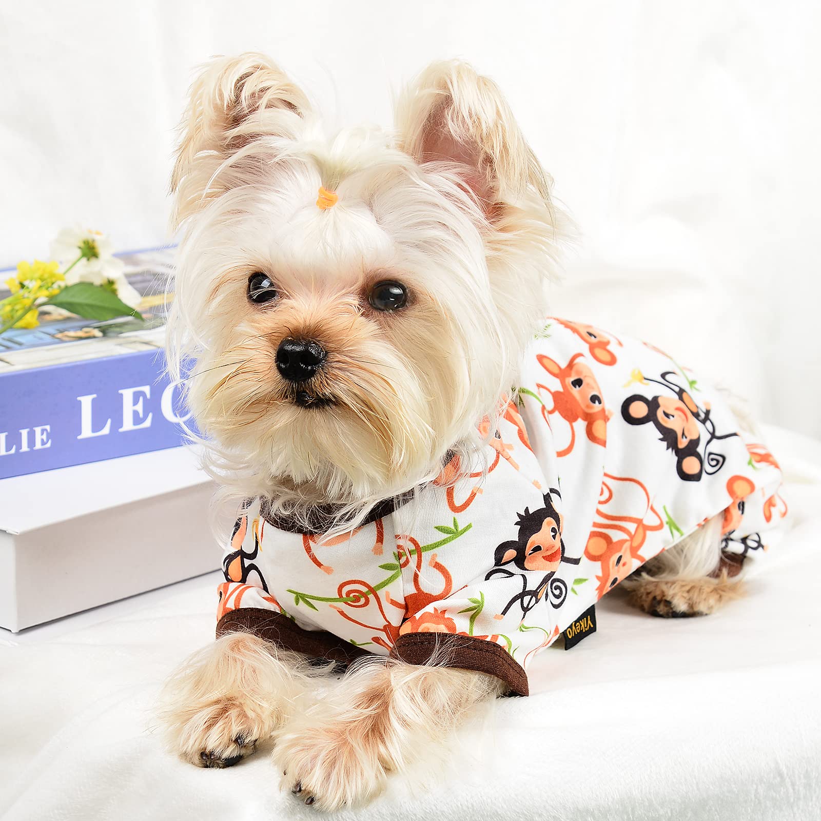 Chihuahua Pajamas, Dog Pajamas For Small Dogs Girl Boy, Cute Tiny Dog Clothes Outfit, Extra Small Puppy Pjs, Soft Pet Onesies (X