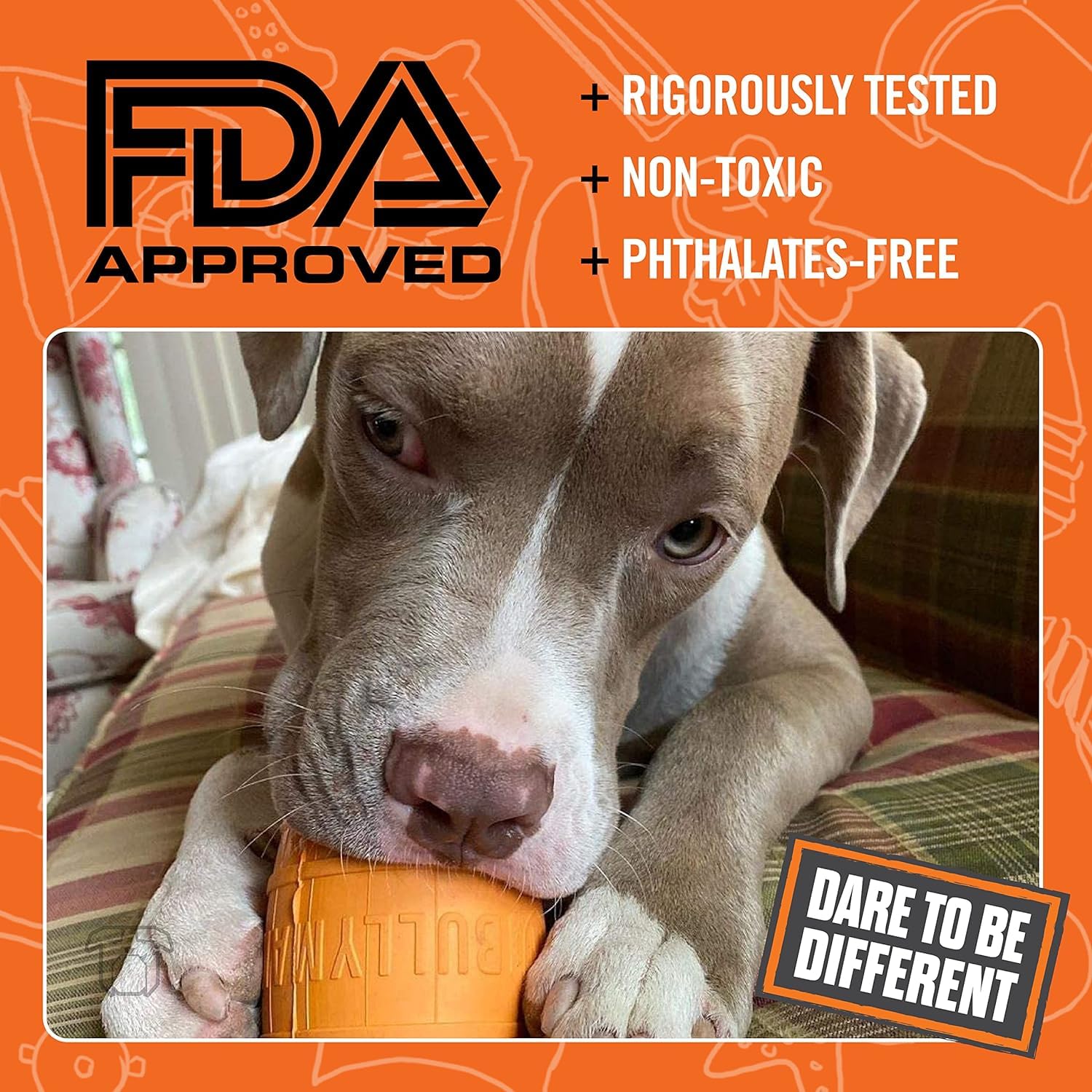 Bullymake - The Keg - Rubber Chew Toy - Made In Usa