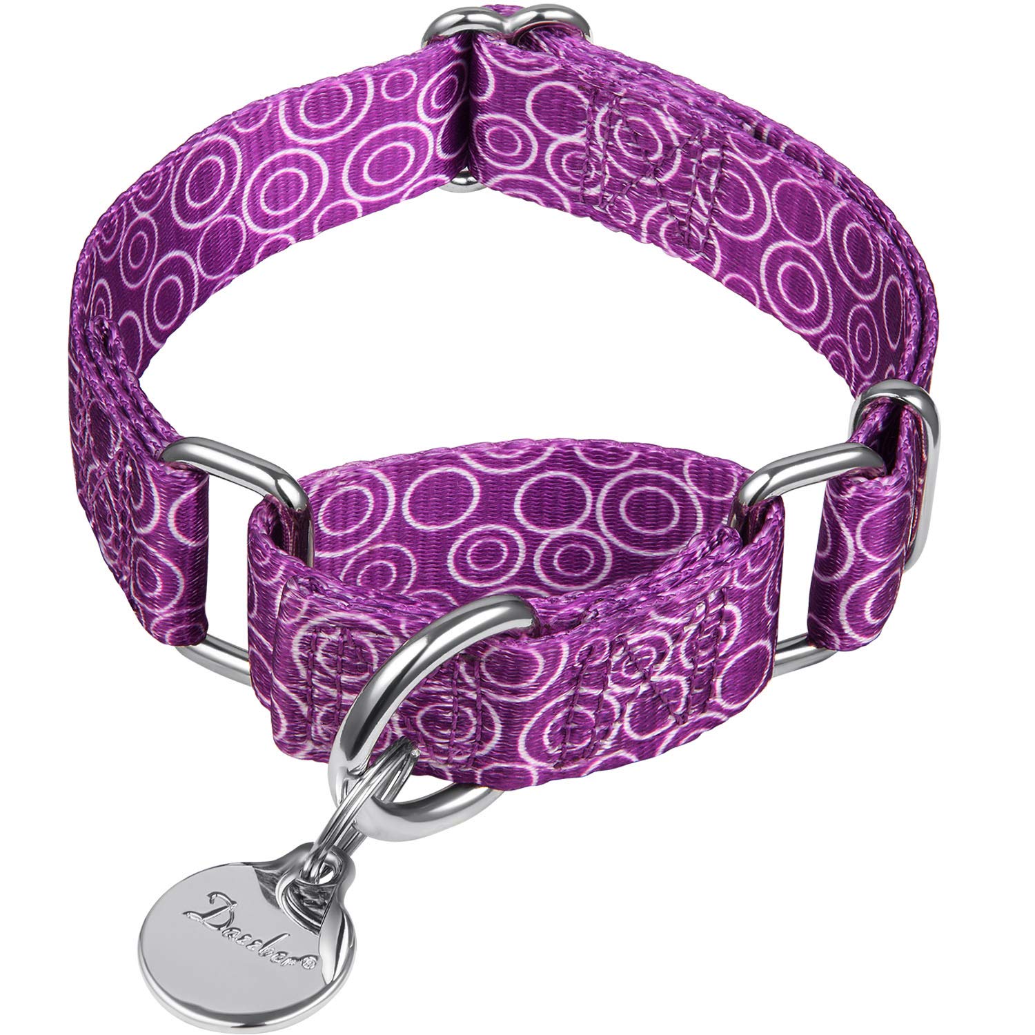 Dazzber Puppy Collar Martingale Dog Collar - No Pull Anti-Escape Pet Collar, Heavy Duty For Small Dogs, Adjustable 10 Inch To 15