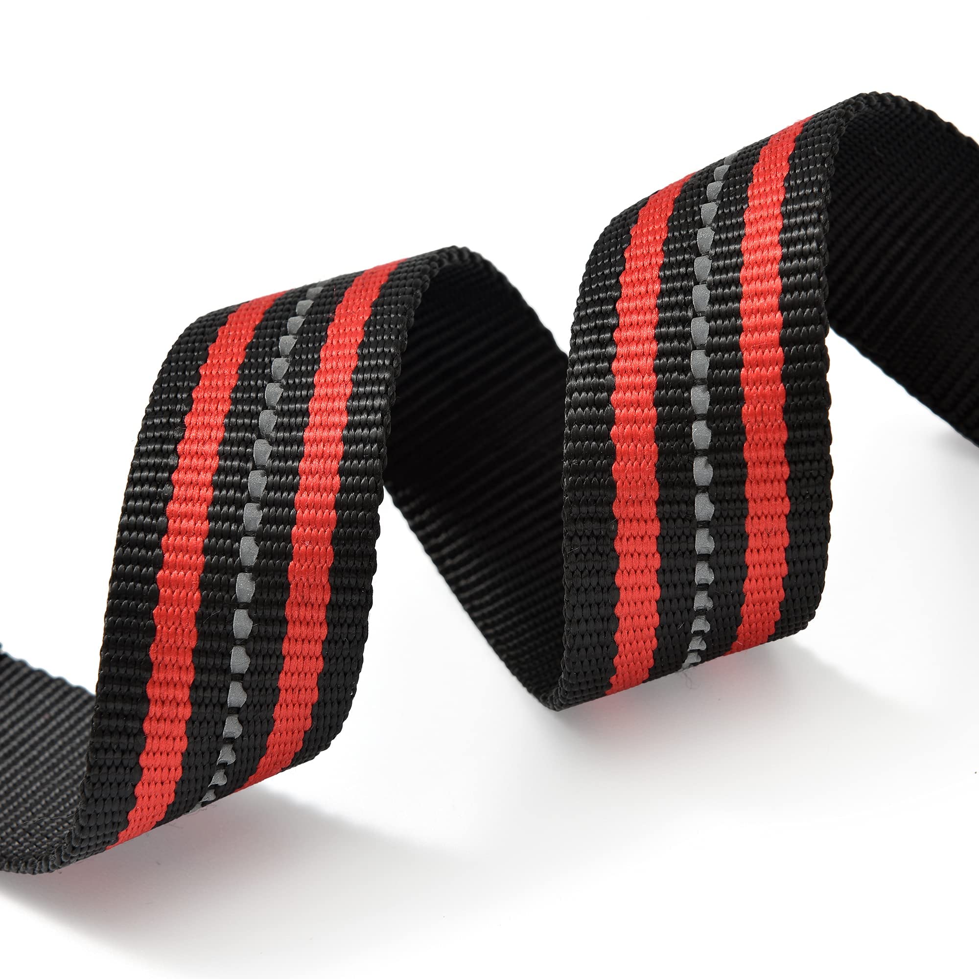 Mile High Life Reflective Dog Collar | Nylon Pet Collars Wiith Buckle | Light Weight Puppy Collars | Red Dog Collars For Medium Dogs (Red, M)