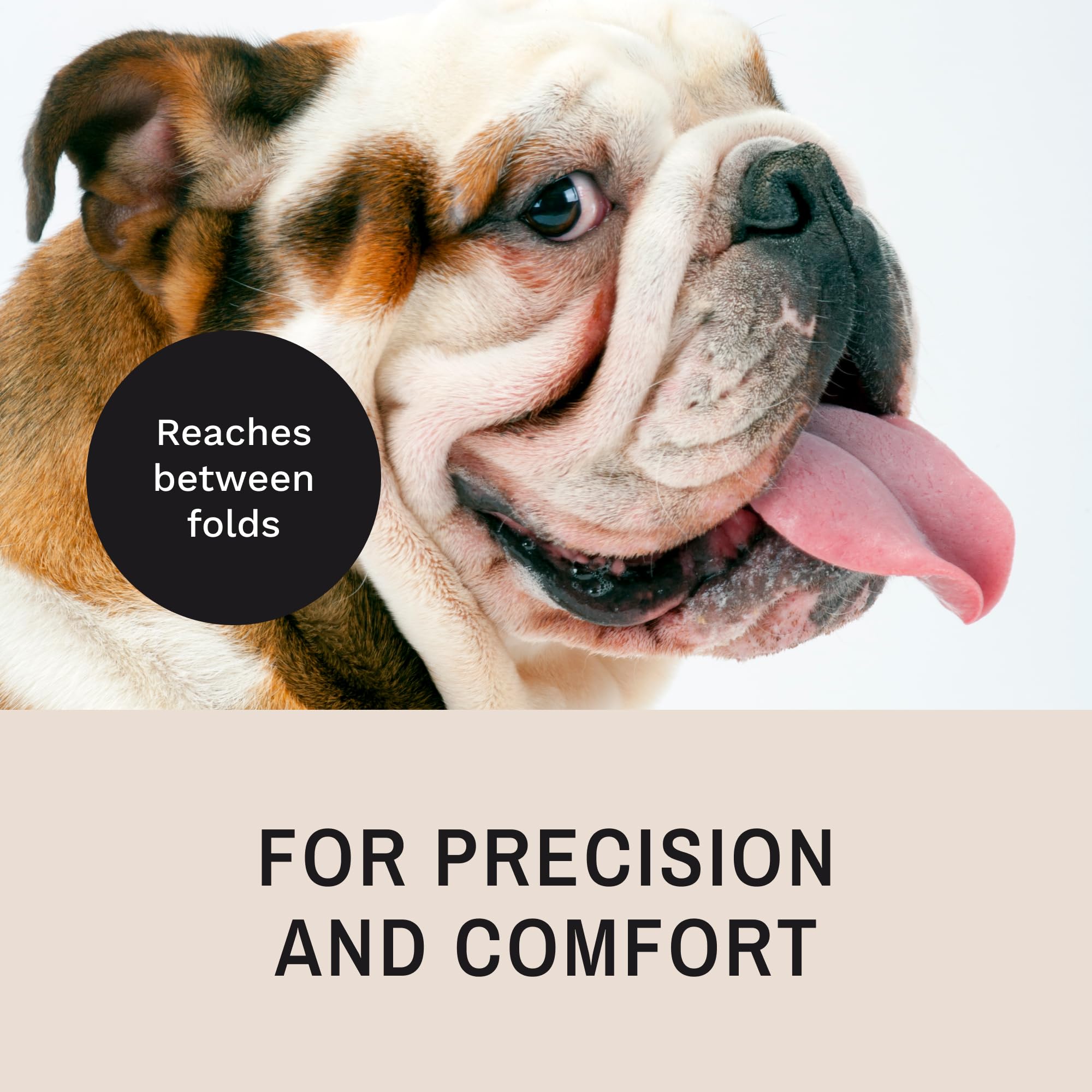 Eye Envy ProPowder Applicator Brush for Dogs and Cats. Use to Safely and Evenly Apply Tear Stain Powder. Large. Washable Superfi