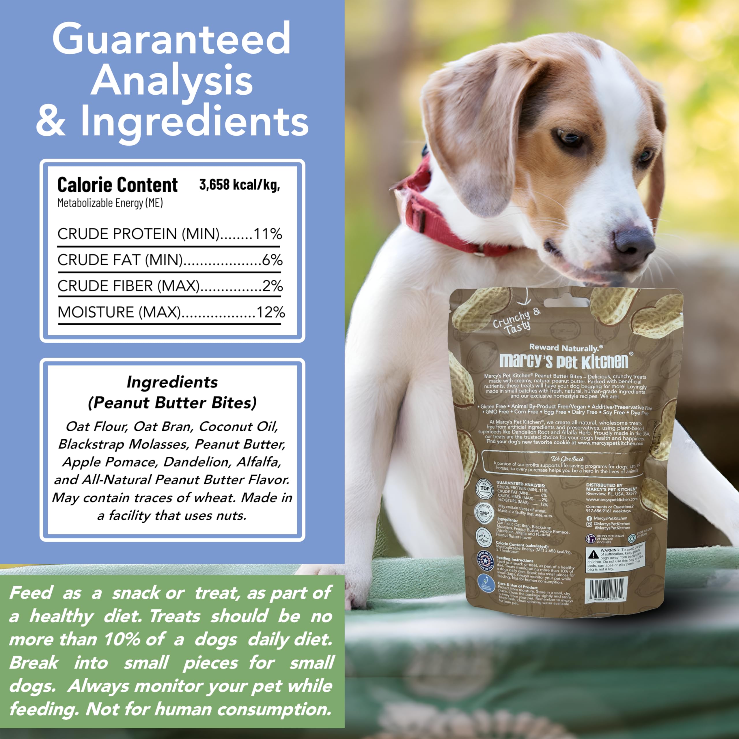 Marcys Pet Kitchen-Diabetic Dog Treats-Vet Recommend-No Preservatives - Crunchy, Superfoods, All Natural-Vegan Homemade,-Gluten