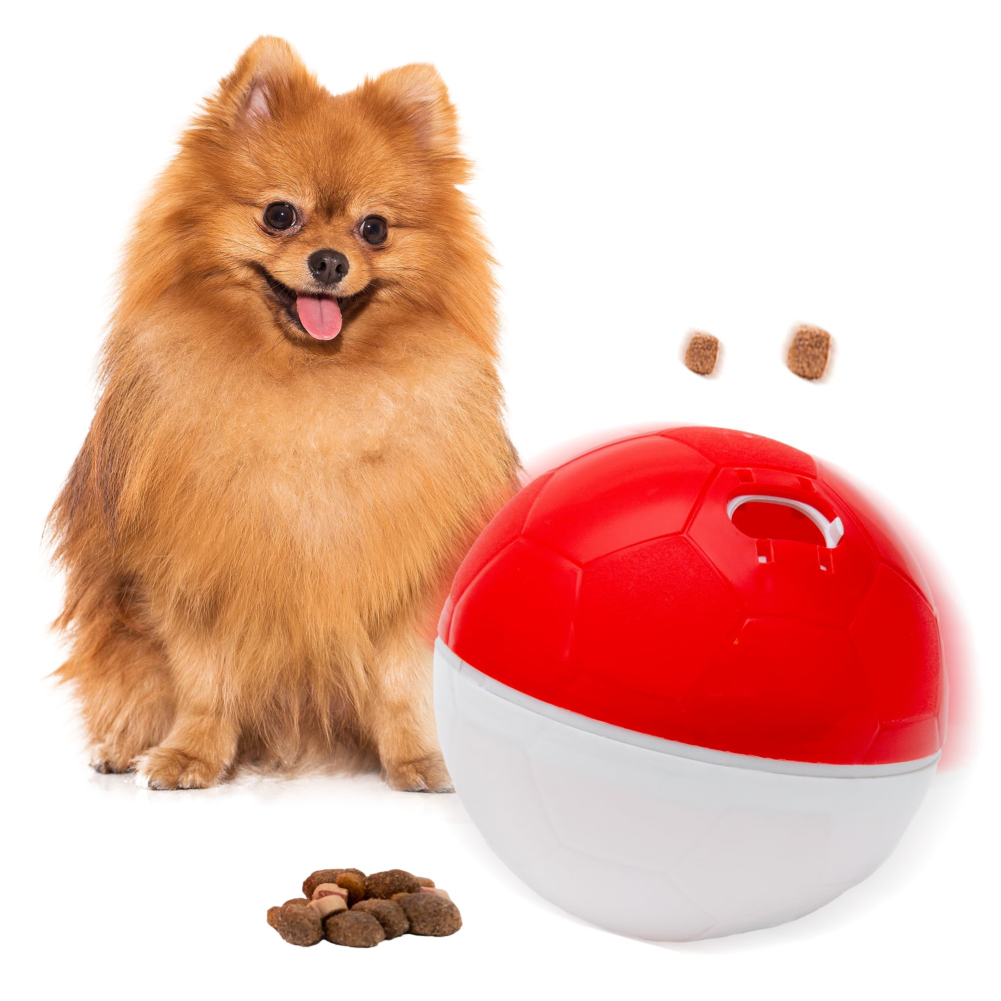 amicus Mini - Crazy Ball - Dog Treat Ball - Interactive Treat Dispensing pet Toys - Pets Enrichment Toys - Pets Toys to Keep The