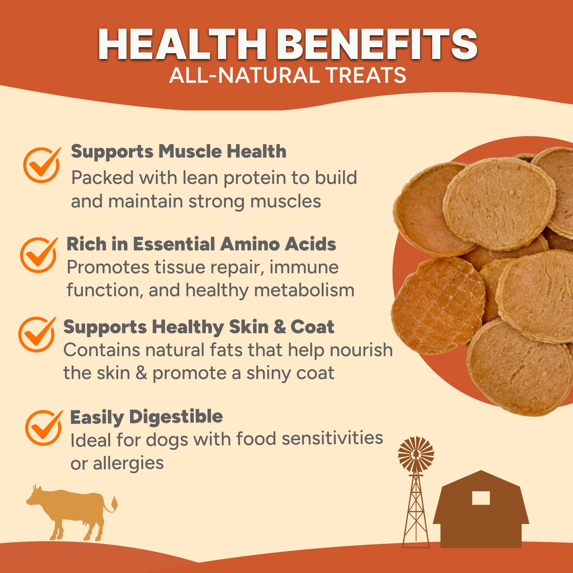 Gaines Family Farmstead Chicken Chips for Dogs - 6 oz Natural, High-Protein Dog Treats, Rawhide-Free Chews, Single Ingredient, G