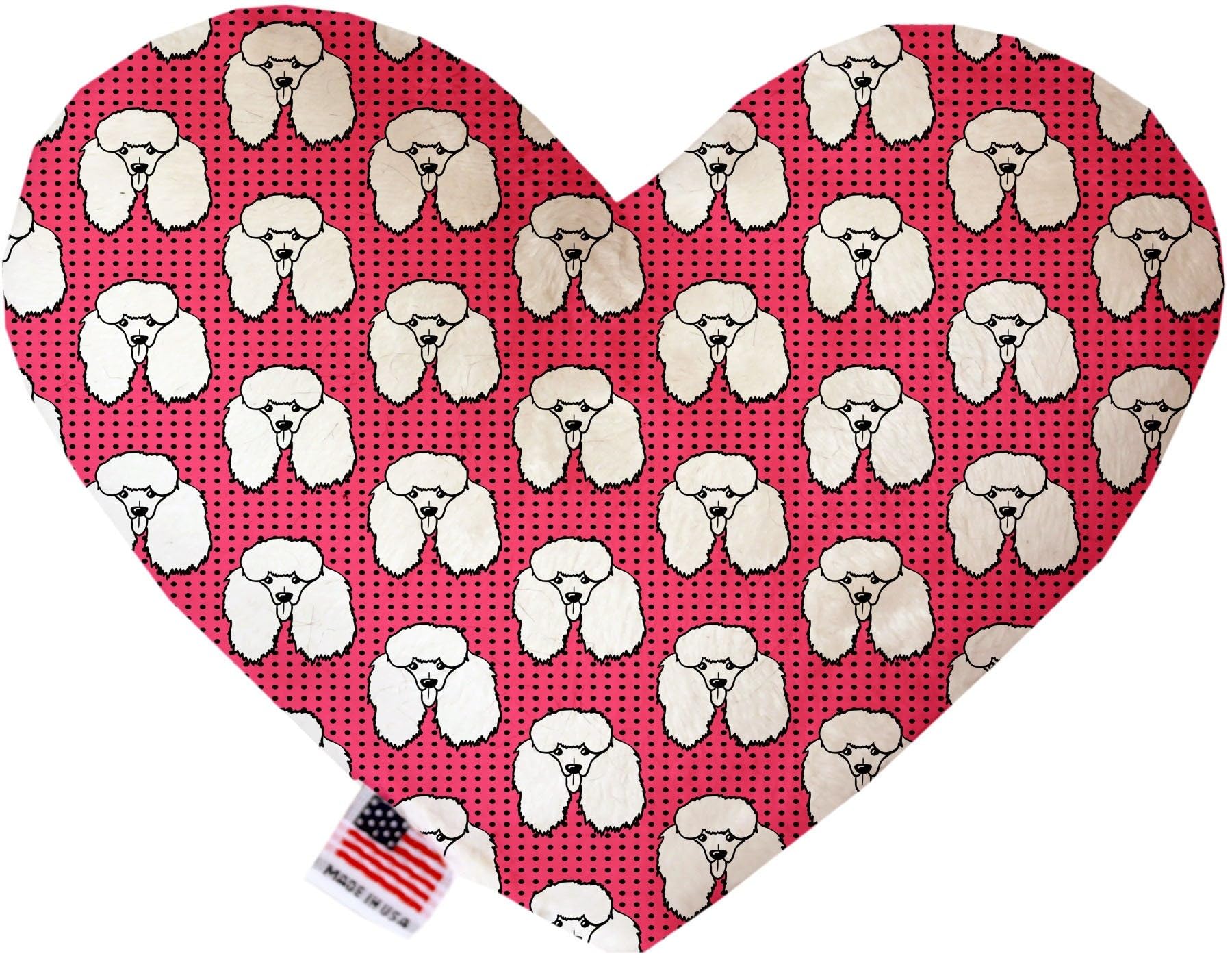 Pet and Dog Plush Heart or Bone Toy, &quot;Dapper Dogs Group&quot; (Available in different sizes, and 9 different pattern options!) GryffinDog 8&quot; Plush Heart