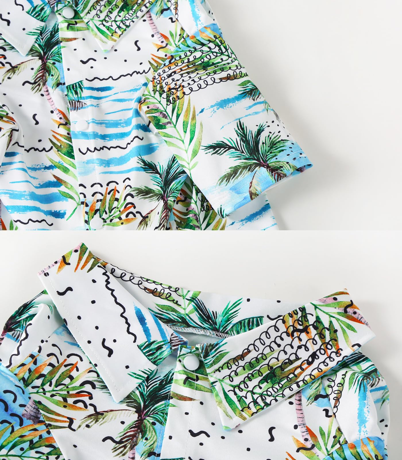 Pripre Hawaii Shirt For Dogs - Seabeach Prints Polo T-Shirt, Breathable Cool Beach Style Summer Clothes For Boys And Girls (Larg