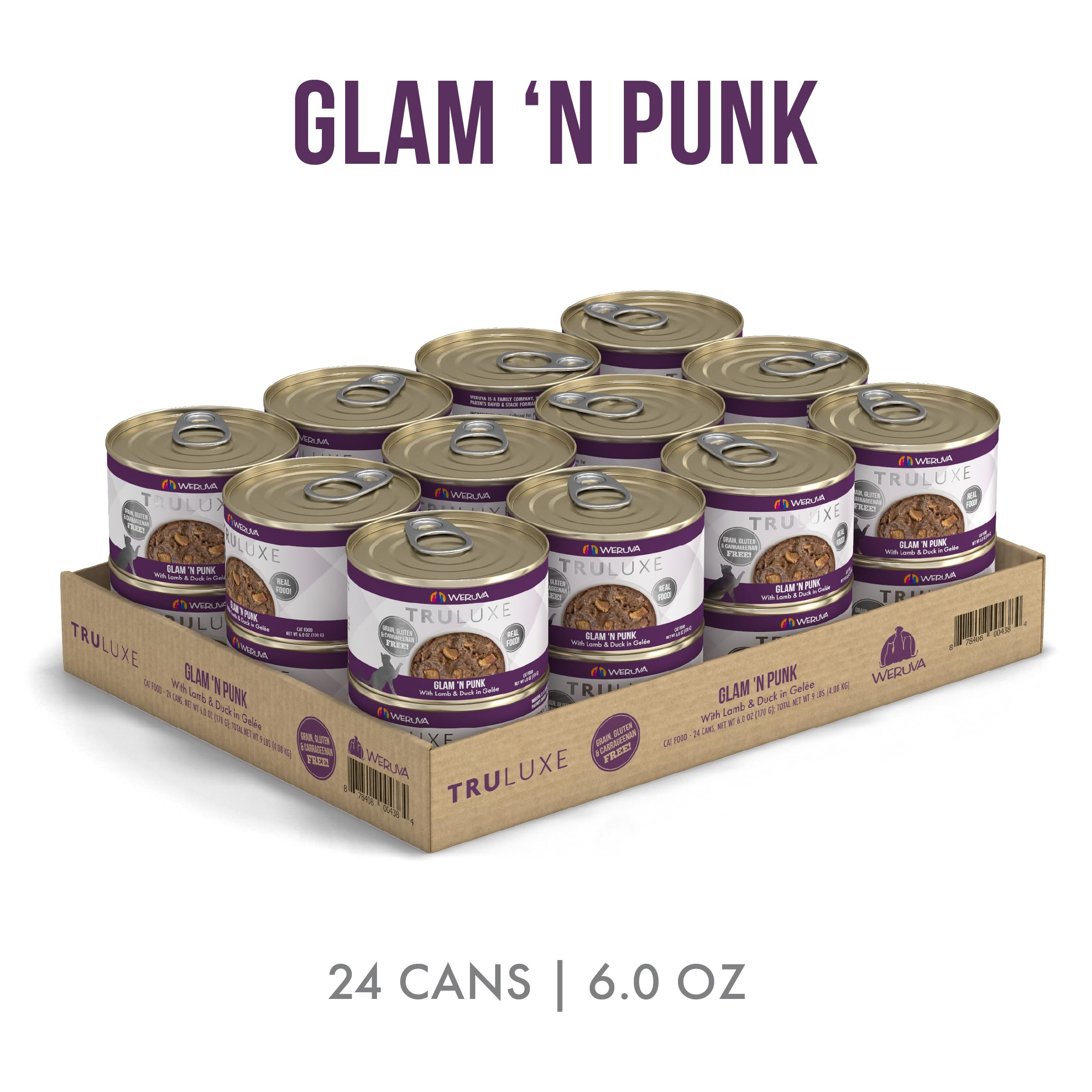 Weruva TruLuxe Cat Food, Pretty in Pink with Wild-Caught Salmon in Gravy, 6oz Can (Pack of 24)