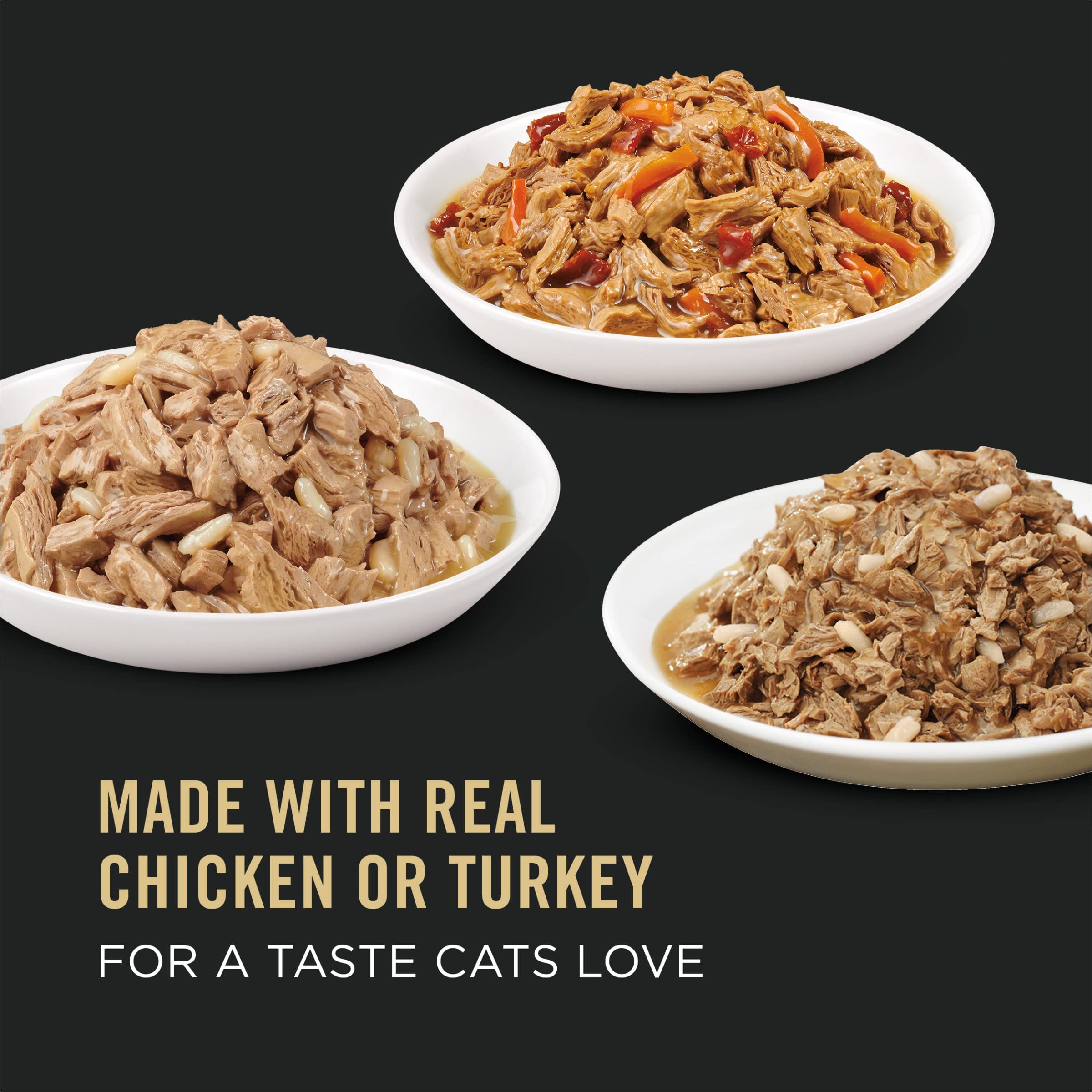 Purina Pro Plan Gravy High Protein Wet Cat Food, Variety Pack, 24 x 3 oz Cans