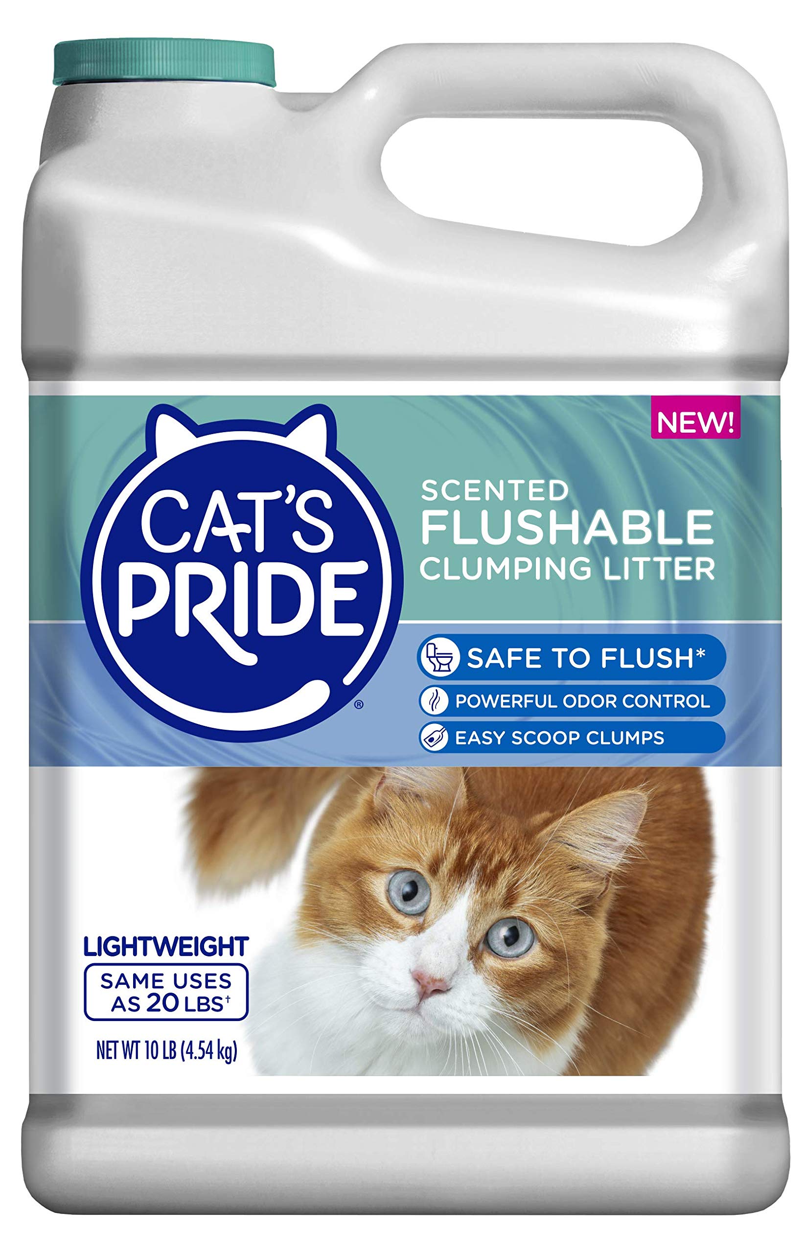 Cat'S Pride Lightweight Clumping Litter: Flushable - Powerful Odor Control - Scented, 10 Pounds