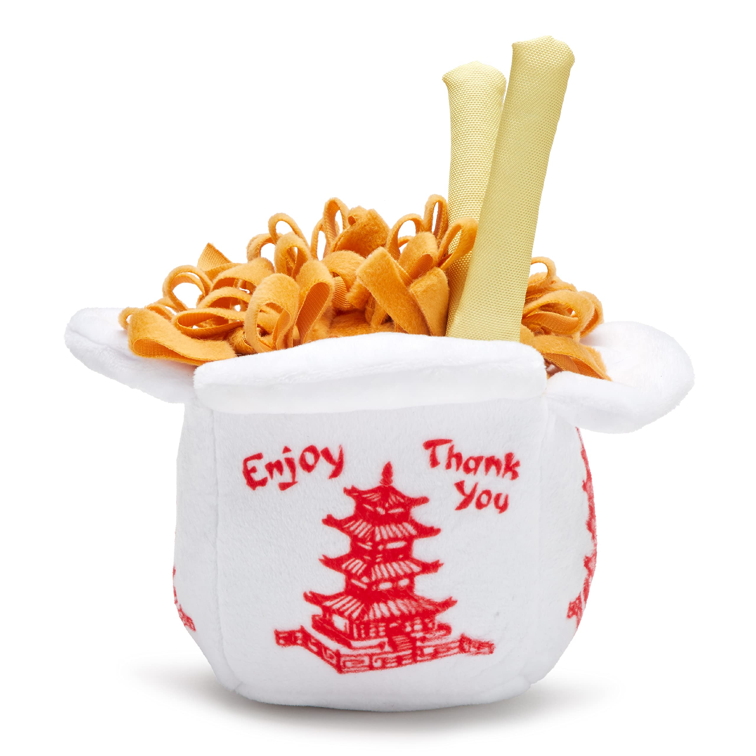 Barkbox Squeaky Dog Toys - Plush And Squeak Chew Toys | Puppy And Pet Toys For Small To Medium Dogs | Chow Chow Mein (Medium)