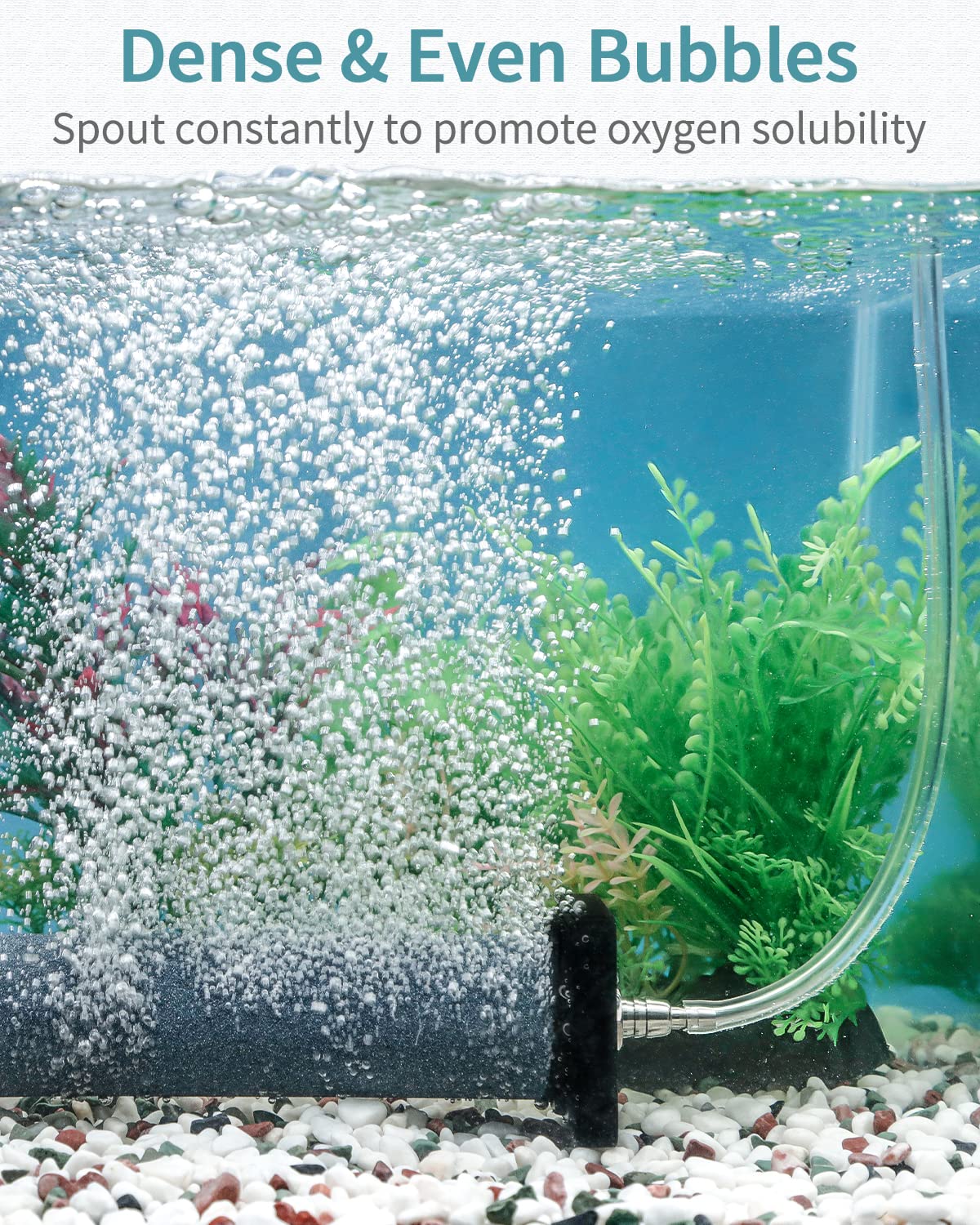 Pawfly Aquarium 8 Inch Air Stone Cylinder For Larger Air Pump Bubble Diffuser Release Tool For Outdoor Pond Garden Circulation System And Large Fish Tanks, 2 Pack