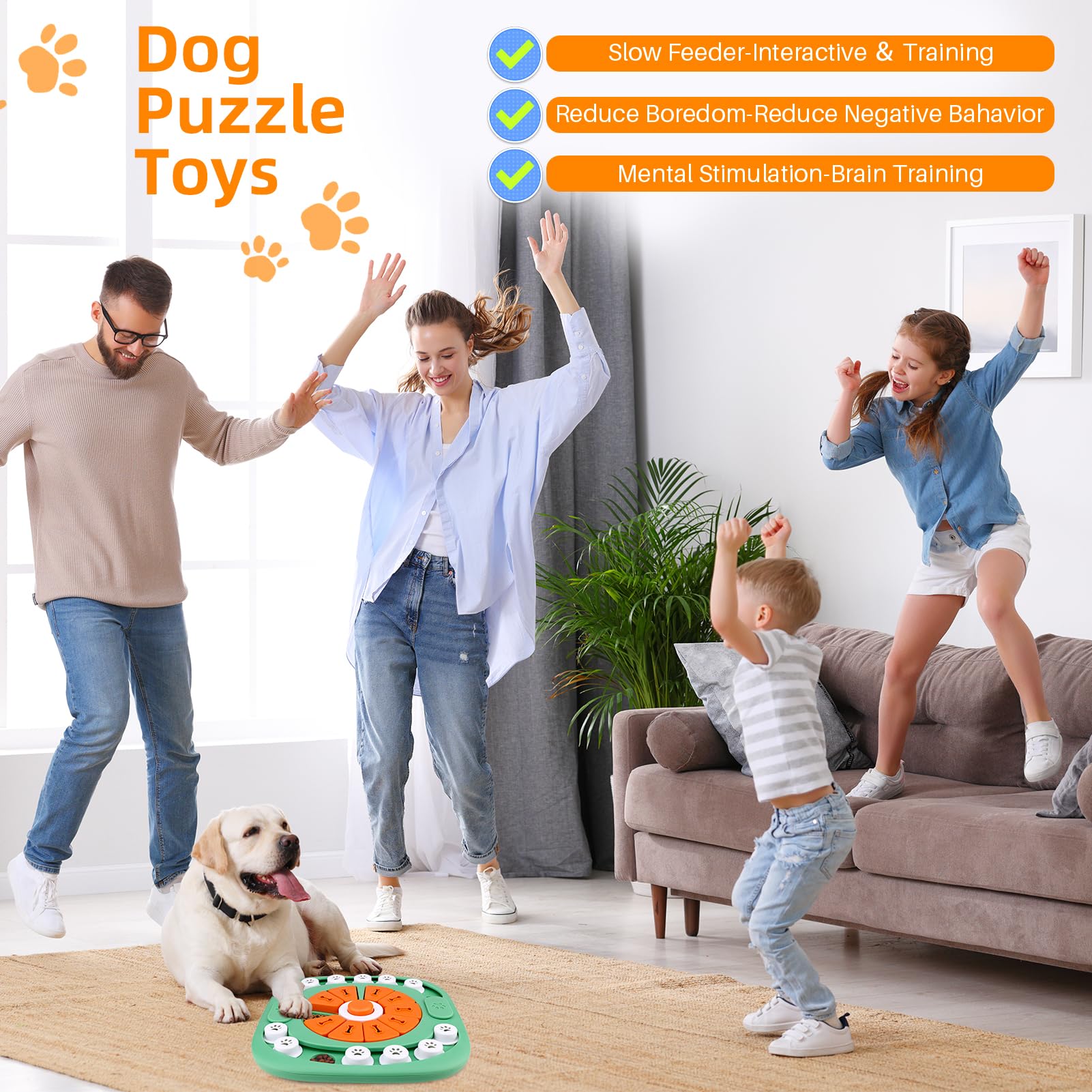 AVOAR Dog Toys for Boredom and Stimulating, Mentally Stimulating Toys, Dog Puzzle Toys for Large Dogs, Dog Puzzles for Smart Dog