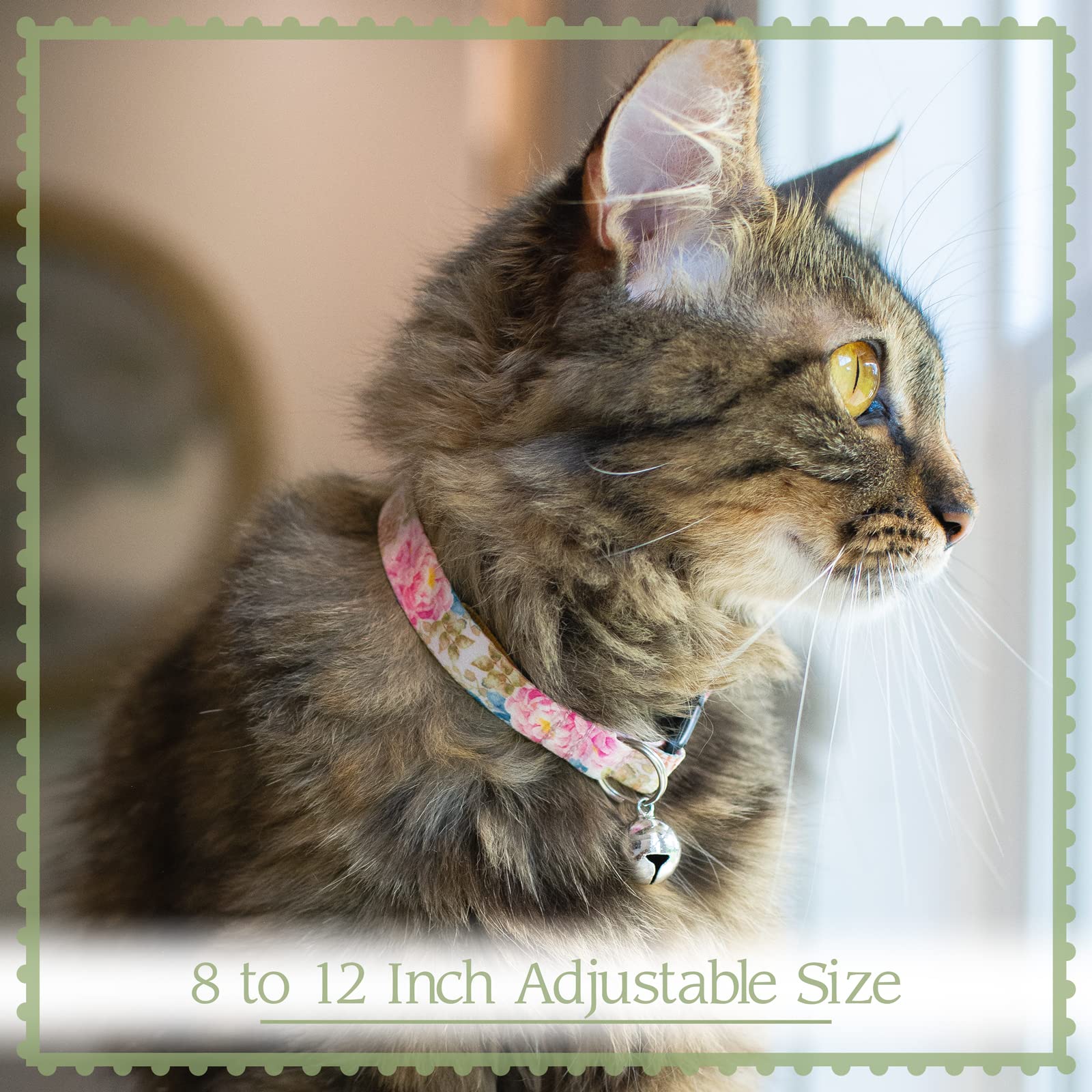 Country Brook Petz - Cheetah Cat Collar - Animal Prints Collection Featuring Wild Designs