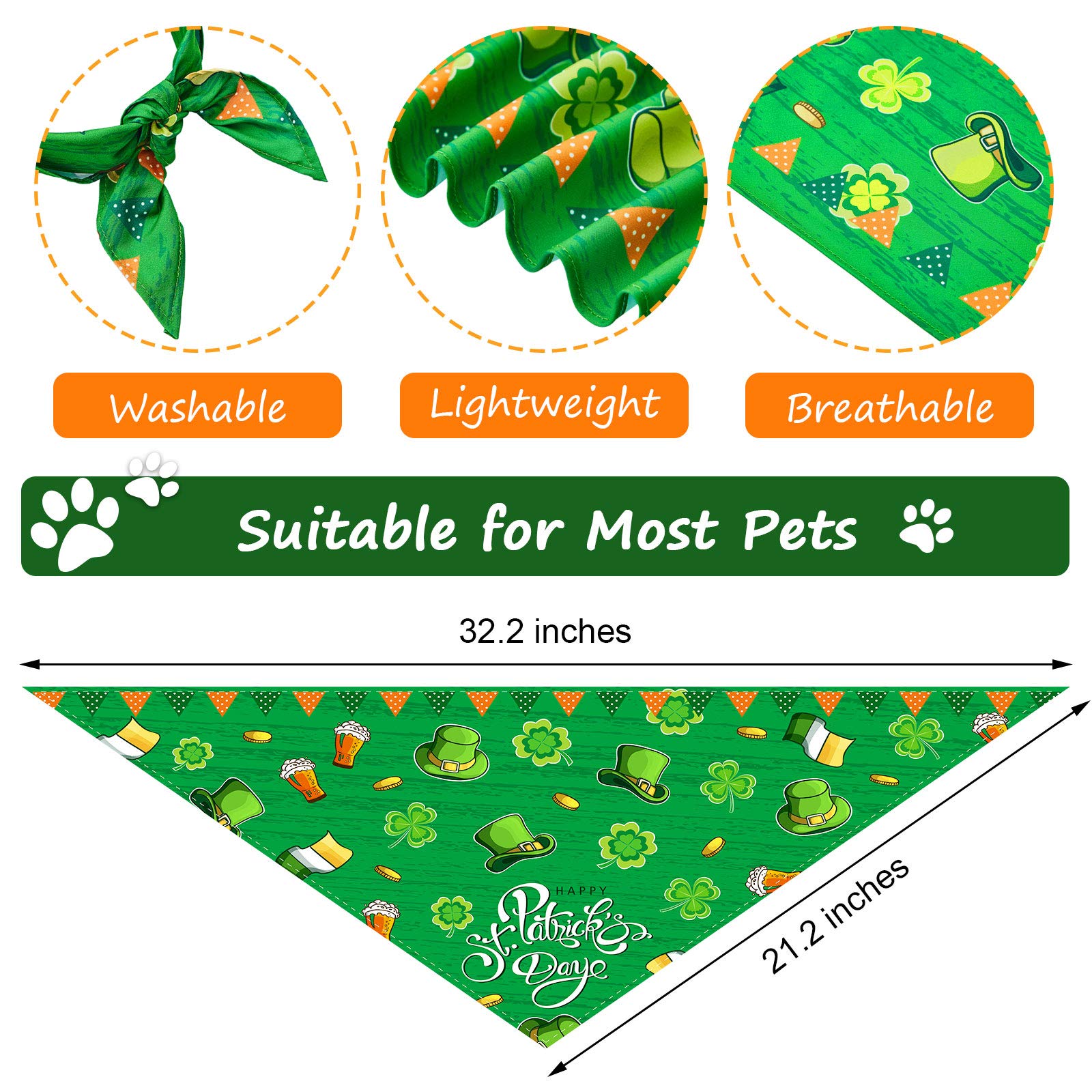 12 Pieces Holiday Dog Bandanas Christmas Dog Scarf Birthday New Year Valentine'S Day Daily Festival Costume Supply Pets Dog Scarf Bandana For Dogs Cats Pets Costume(Large)