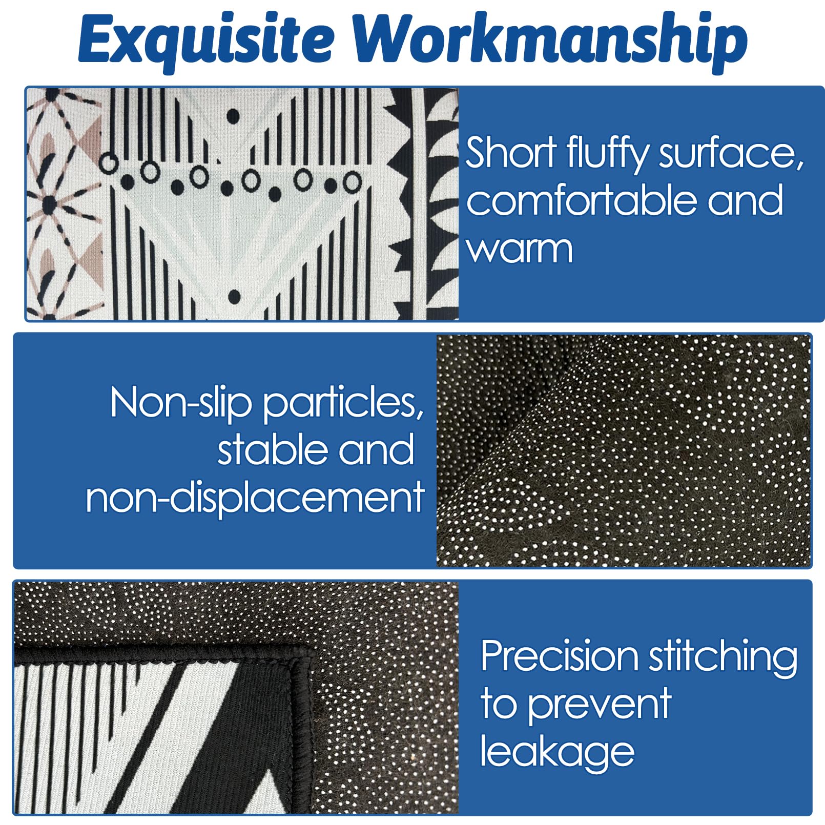 Kathson Rabbit Cage Liner 79' X 47' Washable Dog Pads Large Floor Mat Non-Slip Pet Training Pad Reusable Dog Pads Play Pen Mat