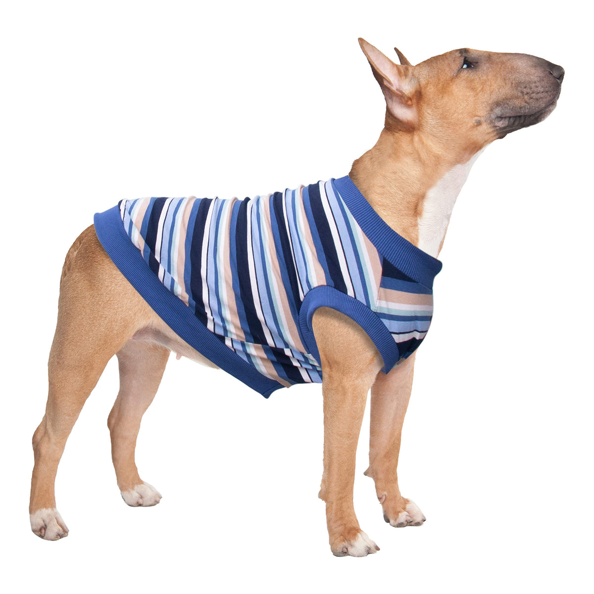 Arunners Extra Large Dog T Shirts Clothes Sleeveless Tank Top Vest For Labrador Rottweiler Great Dane, Blue, 2X-Large