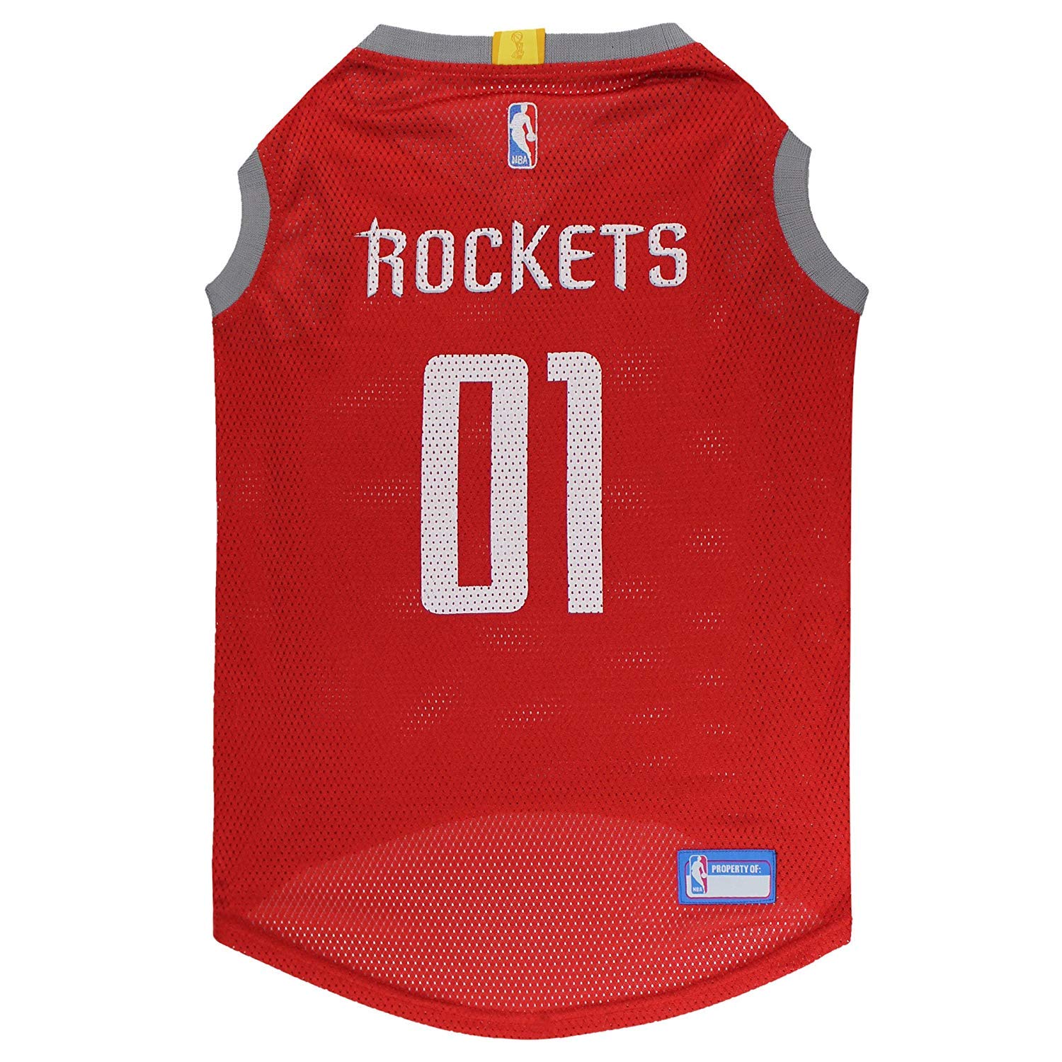 Pets First NBA HOUSTON ROCKETS DOG Jersey, Small - Tank Top Basketball Pet Jersey
