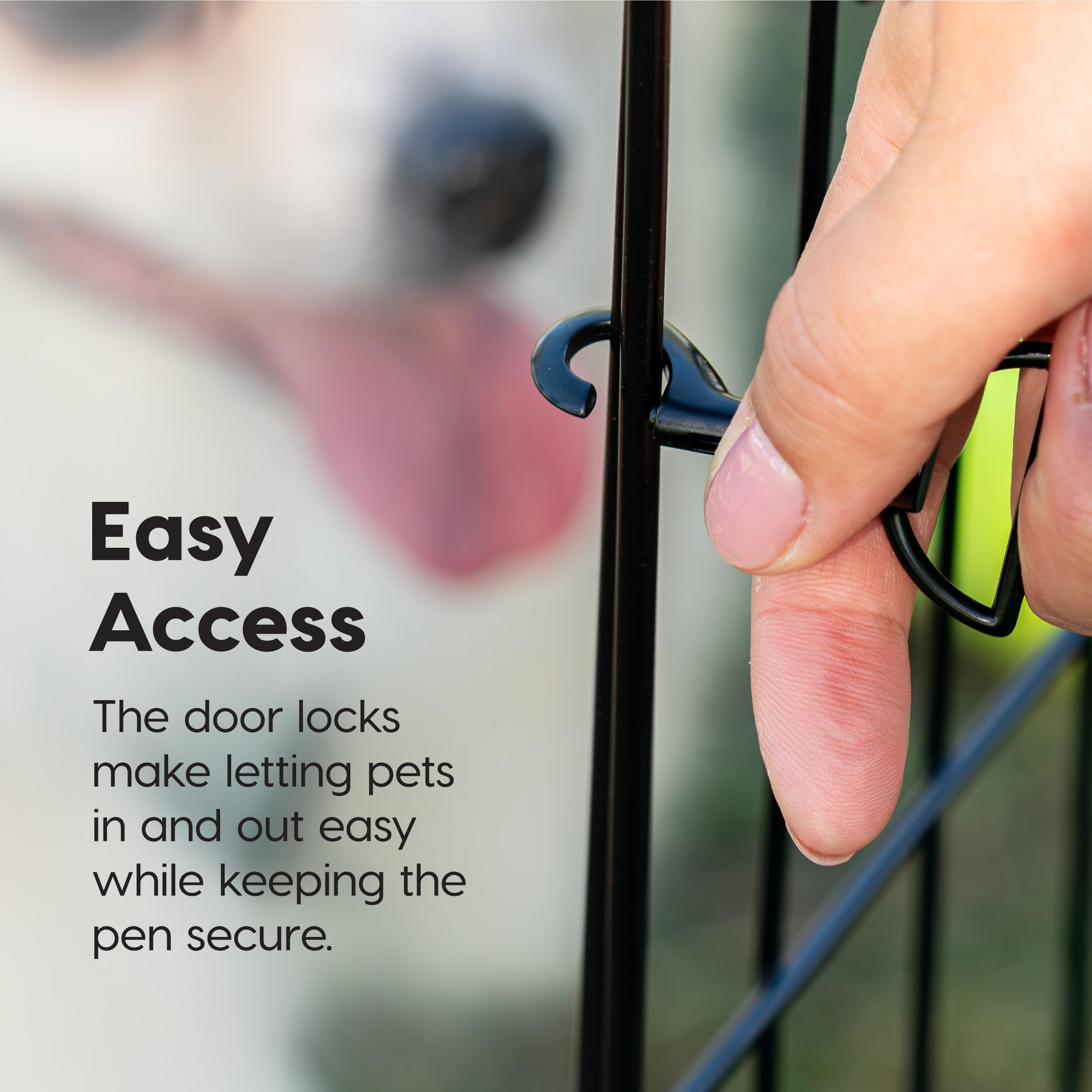 Iris Usa Metal Dog Playpen, 8-Panel 30'' Pet Playpen, Puppy Playpen, Indoor/Outdoor Dog Fence, 58 X 58 X 30, Foldable, Customiza