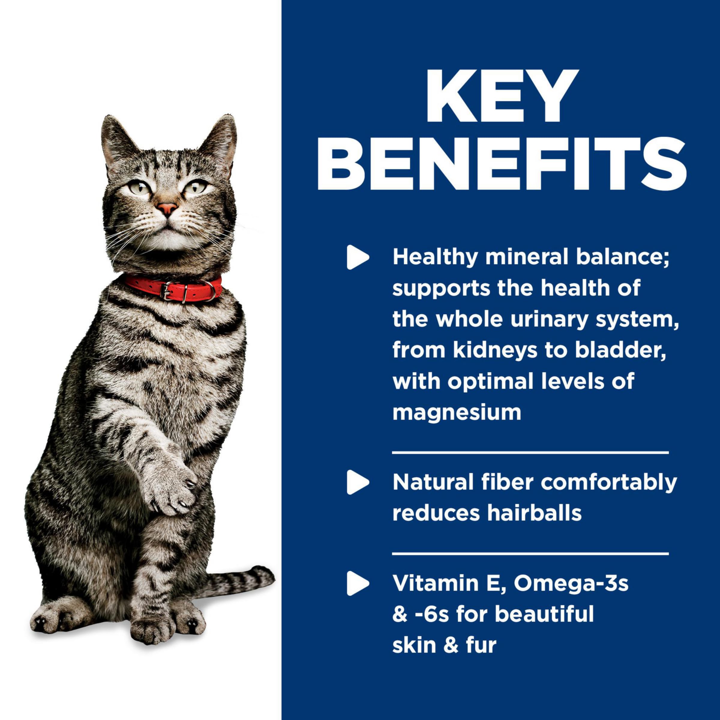 Hills Science Diet Urinary Hairball Control, Adult 1-6, Urinary Track Health & Hairball Control Support, Wet Cat Food, Chicken