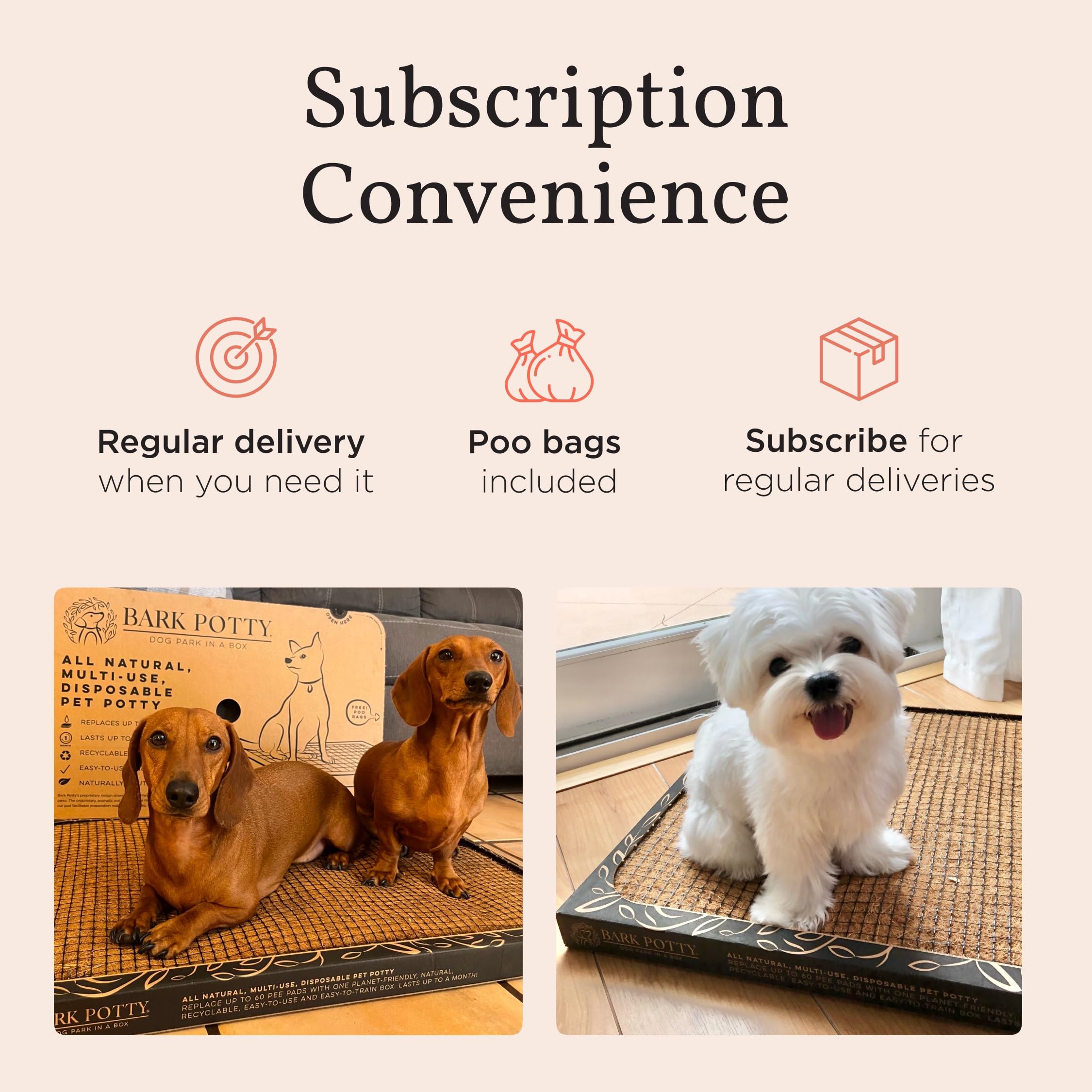 Puppy Bark Potty Natural Dog Potty For Small Dogs & Teething Puppies - Odor Neutralizing Reusable Indoor Solution For Apartments